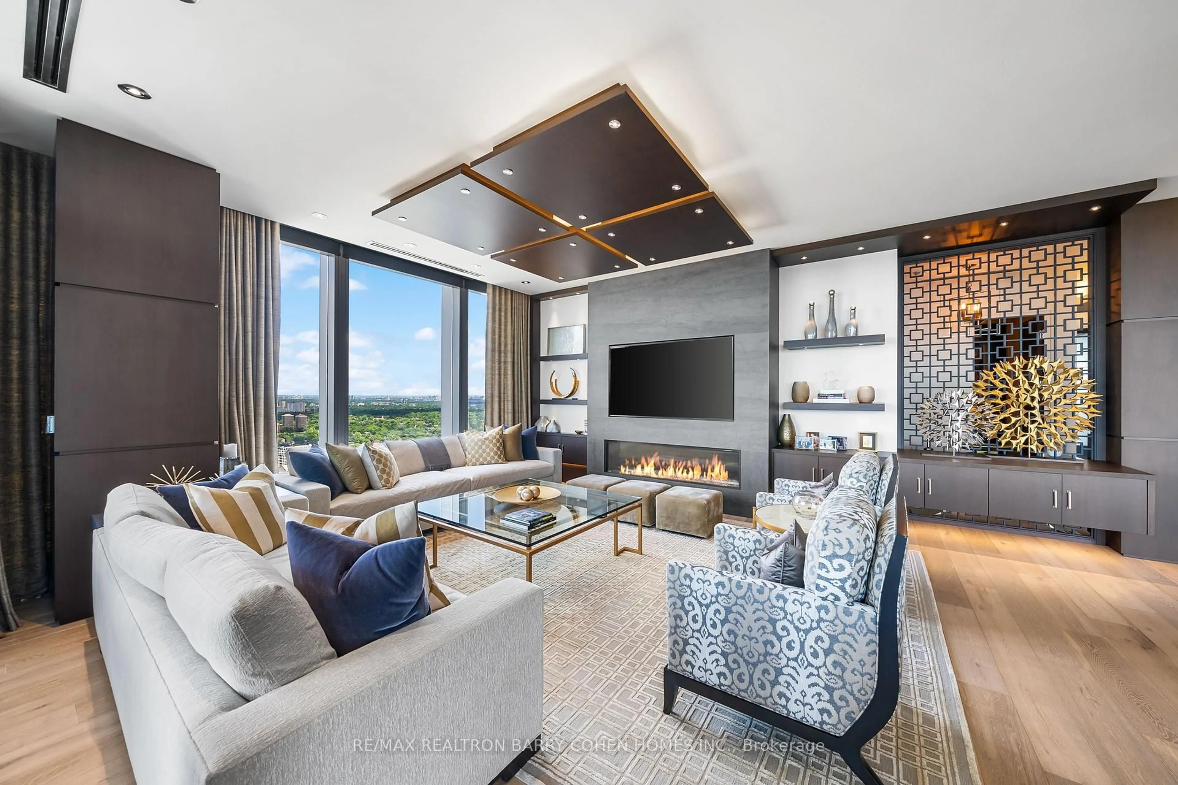 Living room with furniture, unknown for 50 Yorkville Ave #4501, Toronto Ontario M4W 0A3