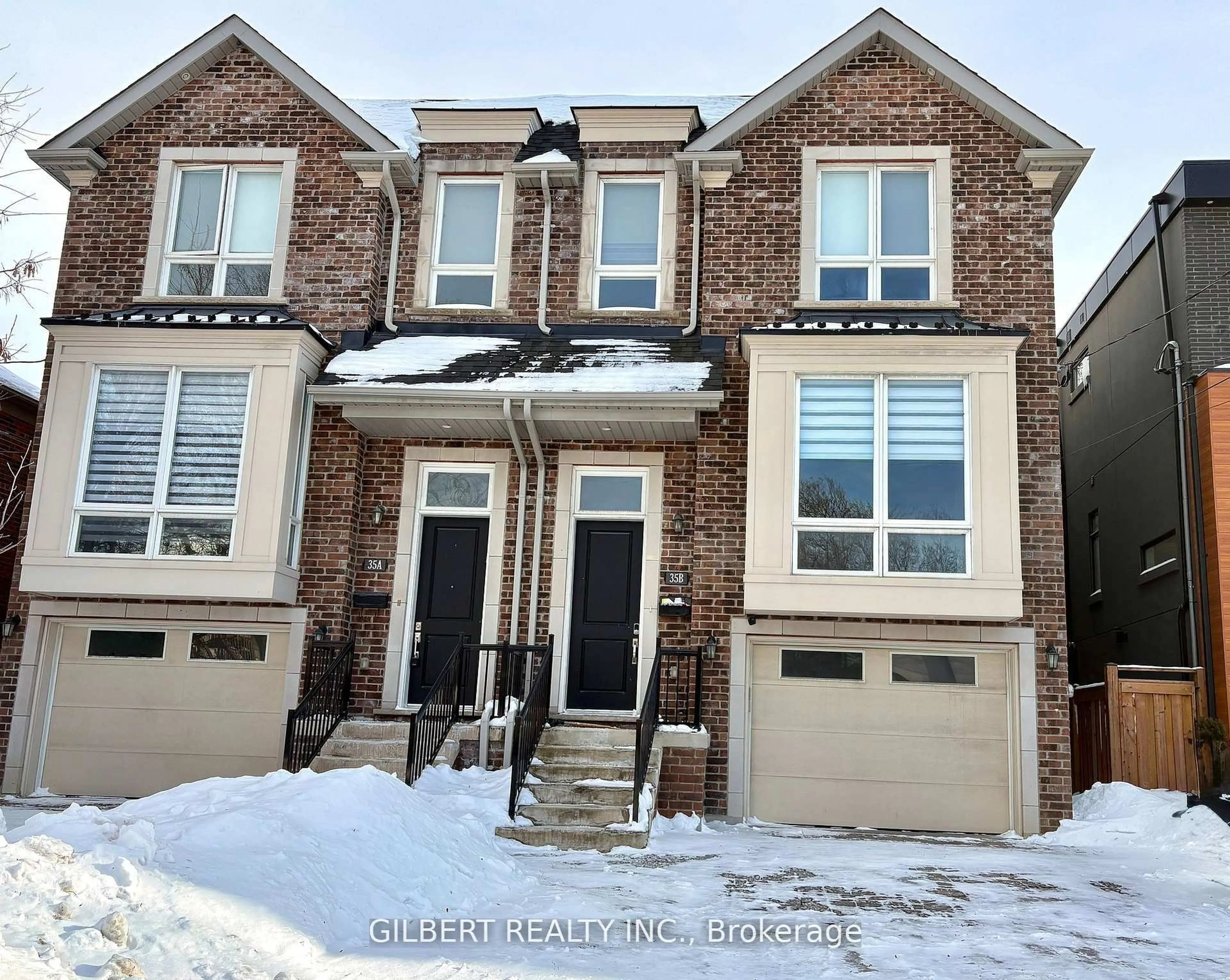 Home with brick exterior material, street for 35B Marquette Ave, Toronto Ontario M6A 1X8