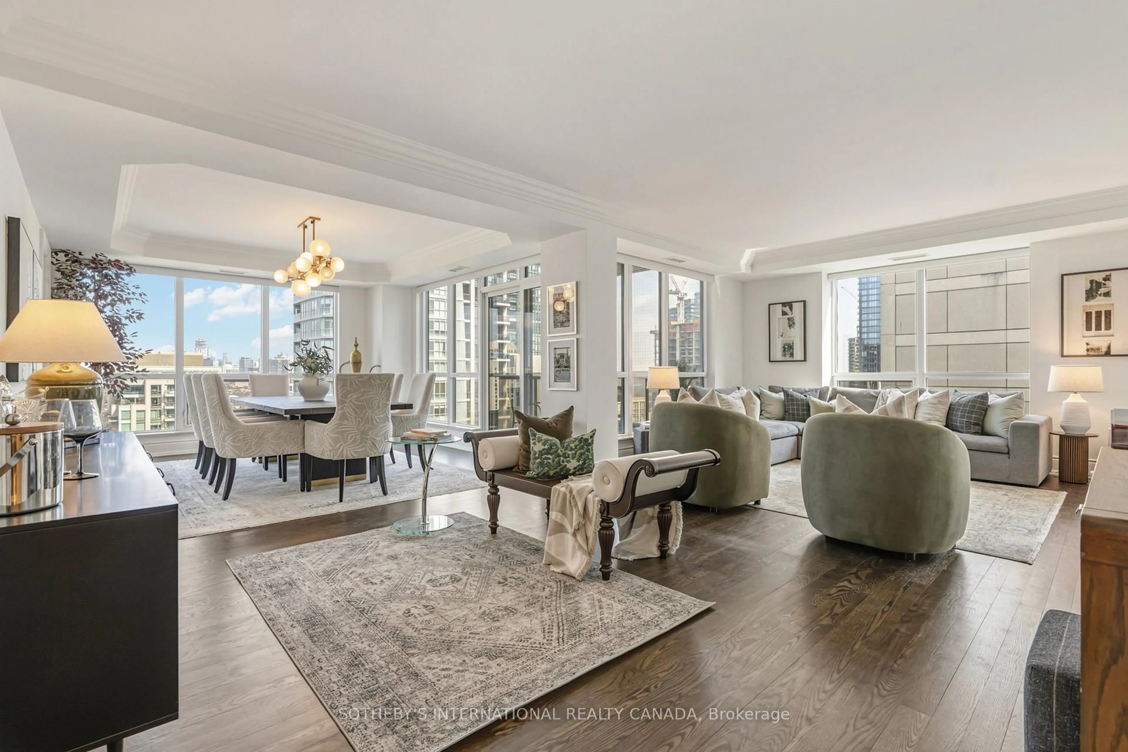 Living room with furniture, unknown for 10 Bellair St #1807, Toronto Ontario M5R 3T8