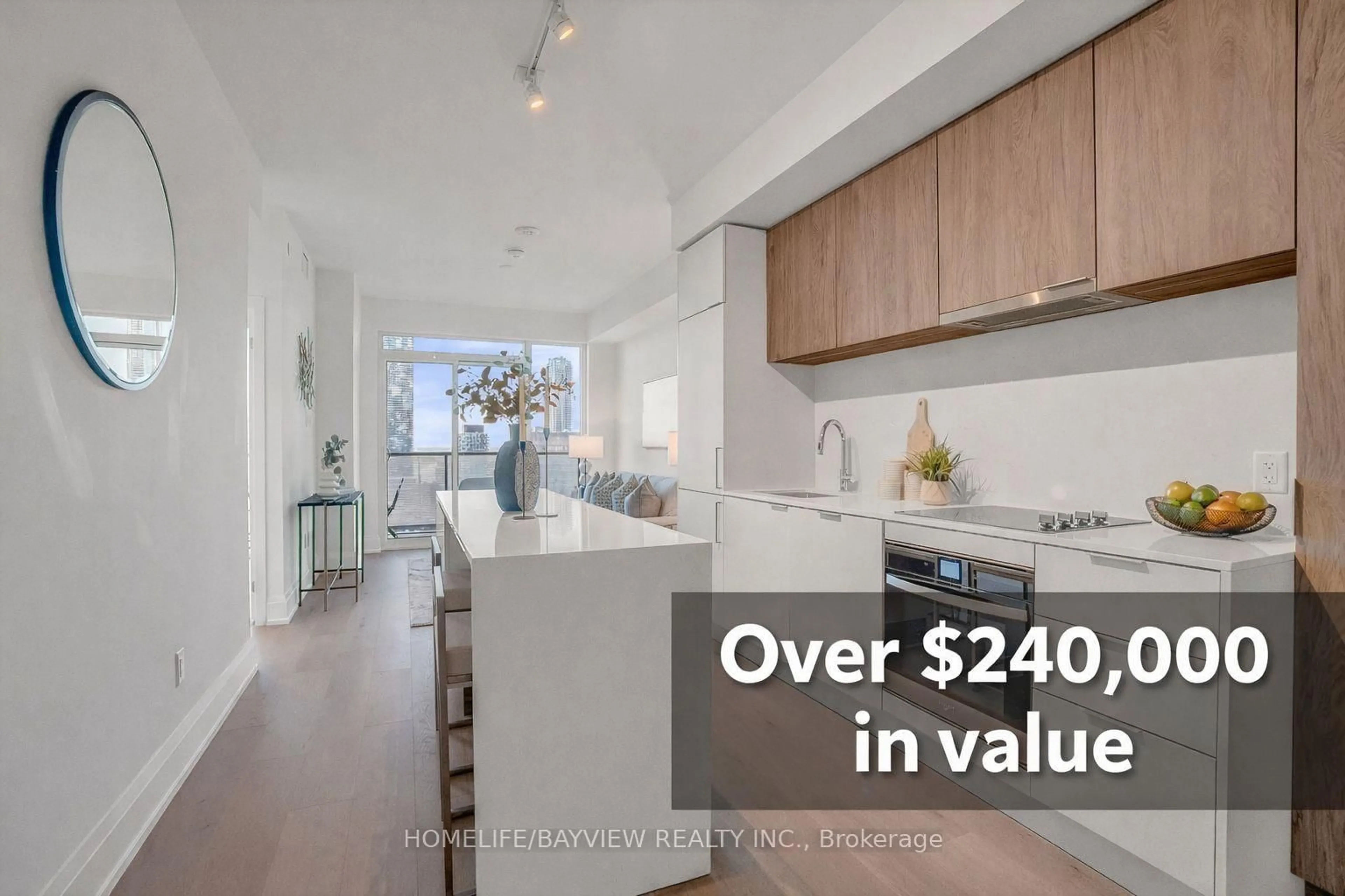 Open concept kitchen, unknown for 89 Church St #2807, Toronto Ontario M5C 0B7