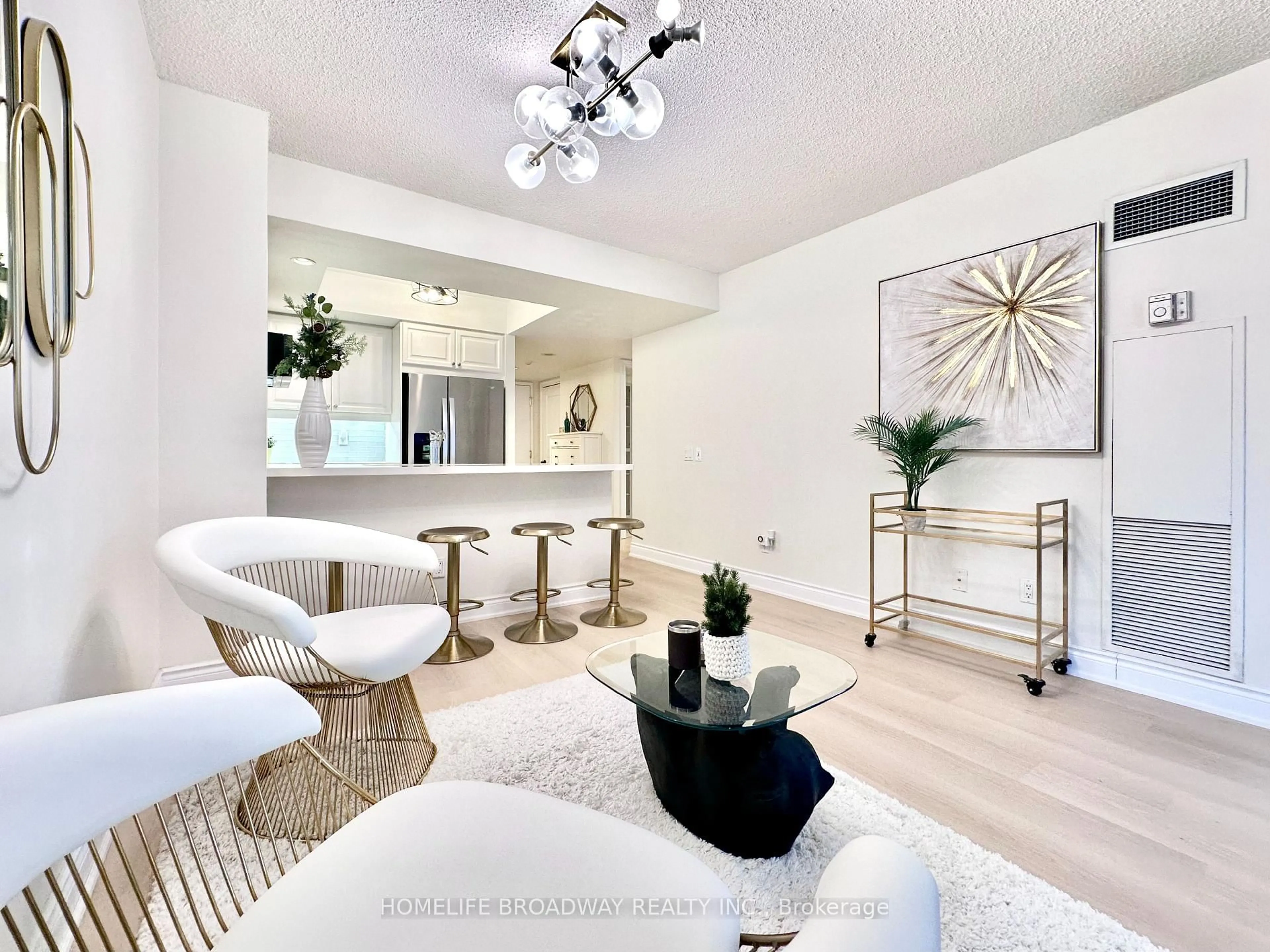 Living room with furniture, unknown for 15 Northtown Way #521, Toronto Ontario M2N 7A2