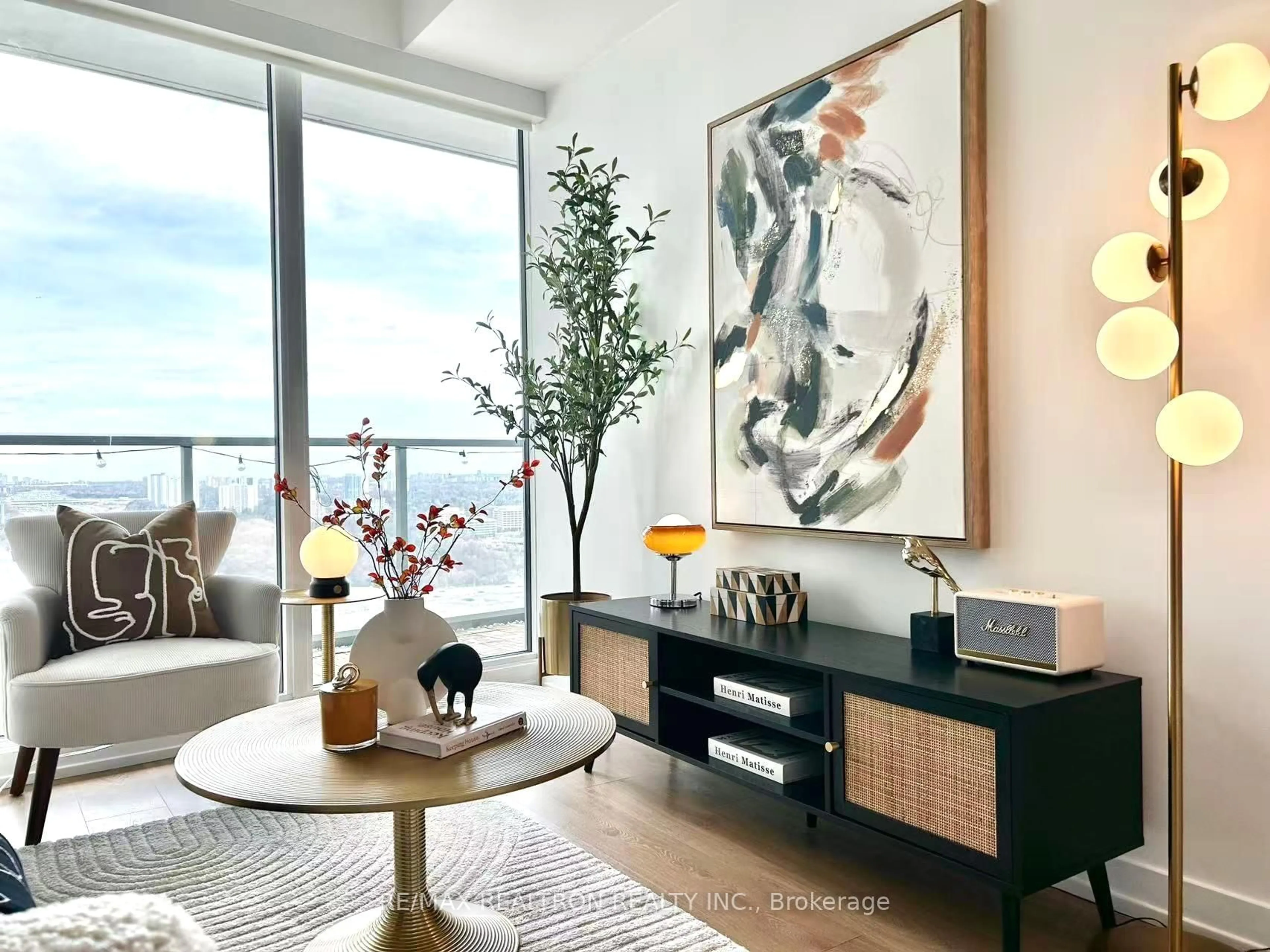 Living room with furniture, unknown for 115 Mcmahon Dr #3110, Toronto Ontario M2K 0E3