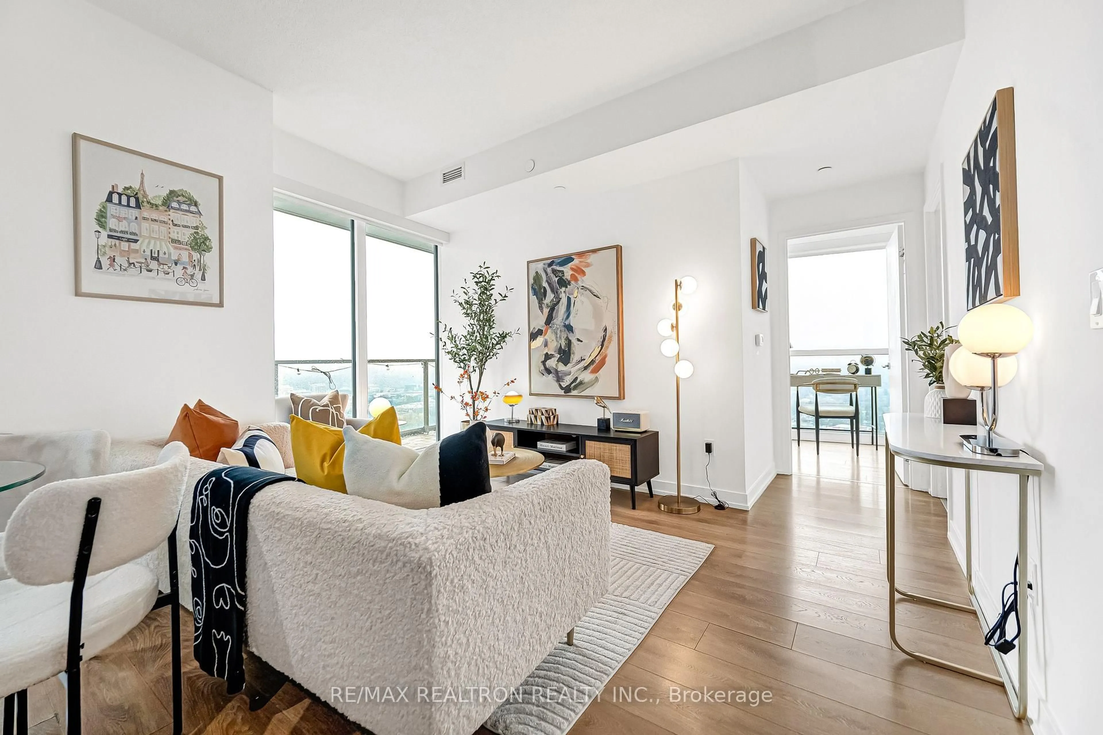 Living room with furniture, unknown for 115 Mcmahon Dr #3110, Toronto Ontario M2K 0E3