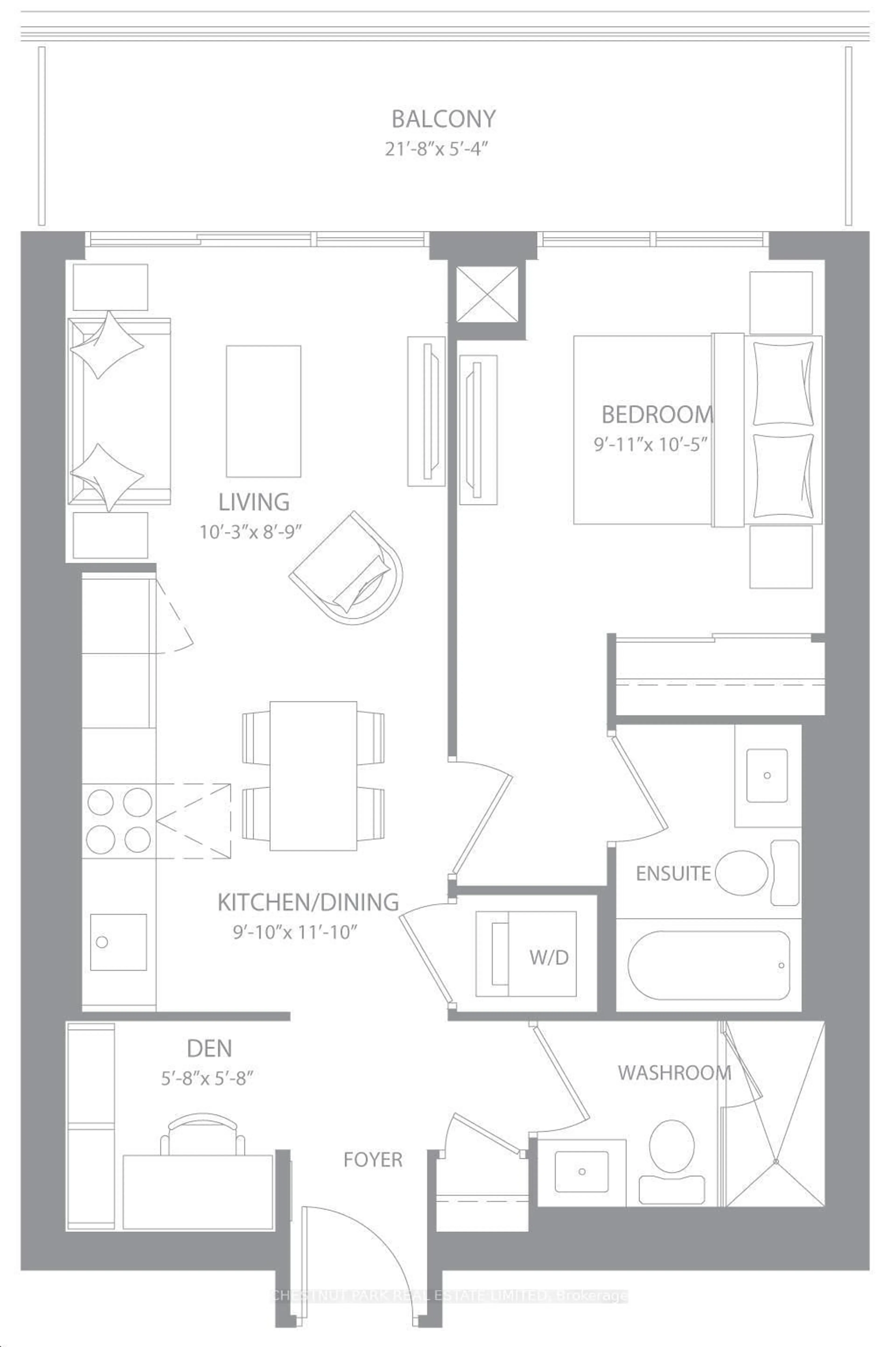 Floor plan for 2121 Yonge St #3010, Toronto Ontario M4S 2A8