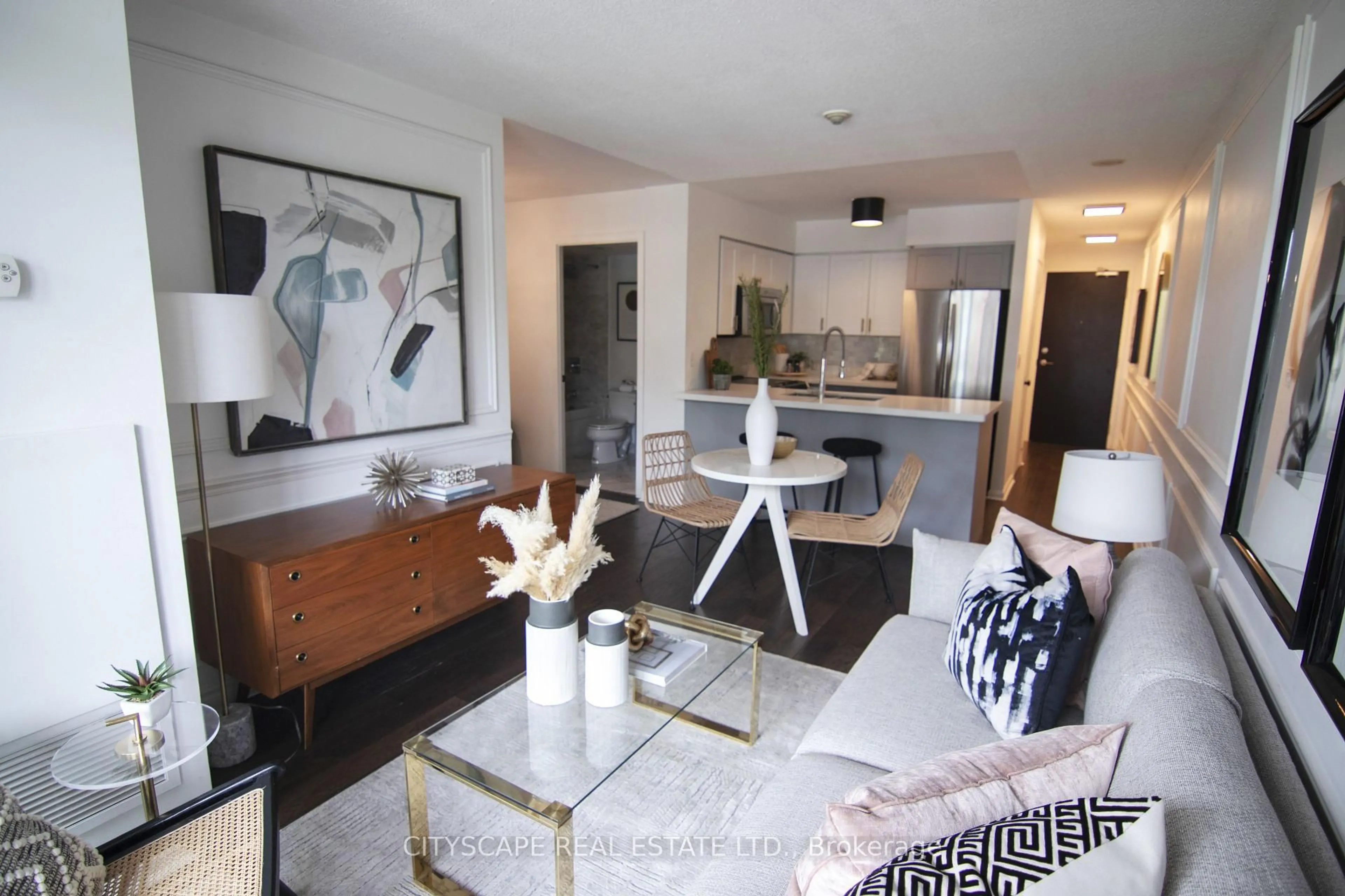 Living room with furniture, unknown for 231 Fort York Blvd #322, Toronto Ontario M5V 1B2