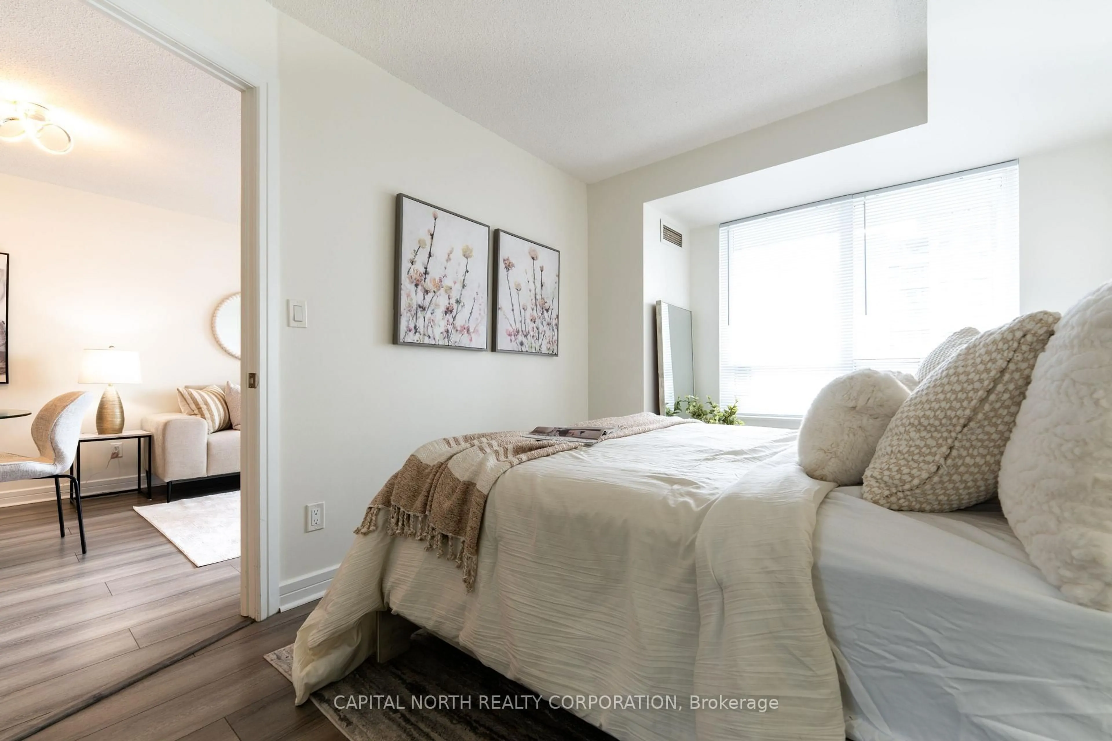 Bedroom with bed, unknown for 16 Harrison Garden Blvd #1706, Toronto Ontario M2N 7J6