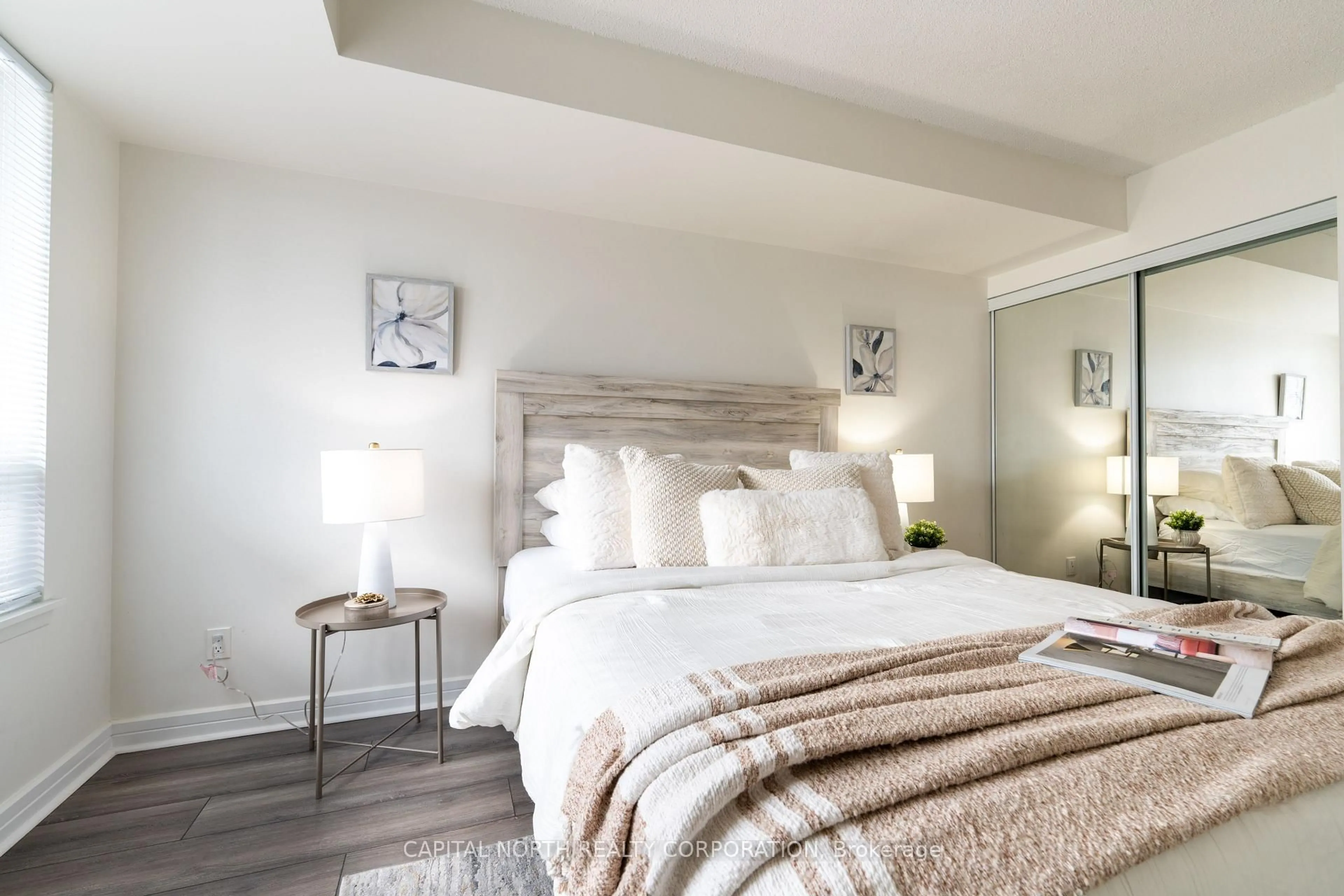 Bedroom with bed, unknown for 16 Harrison Garden Blvd #1706, Toronto Ontario M2N 7J6