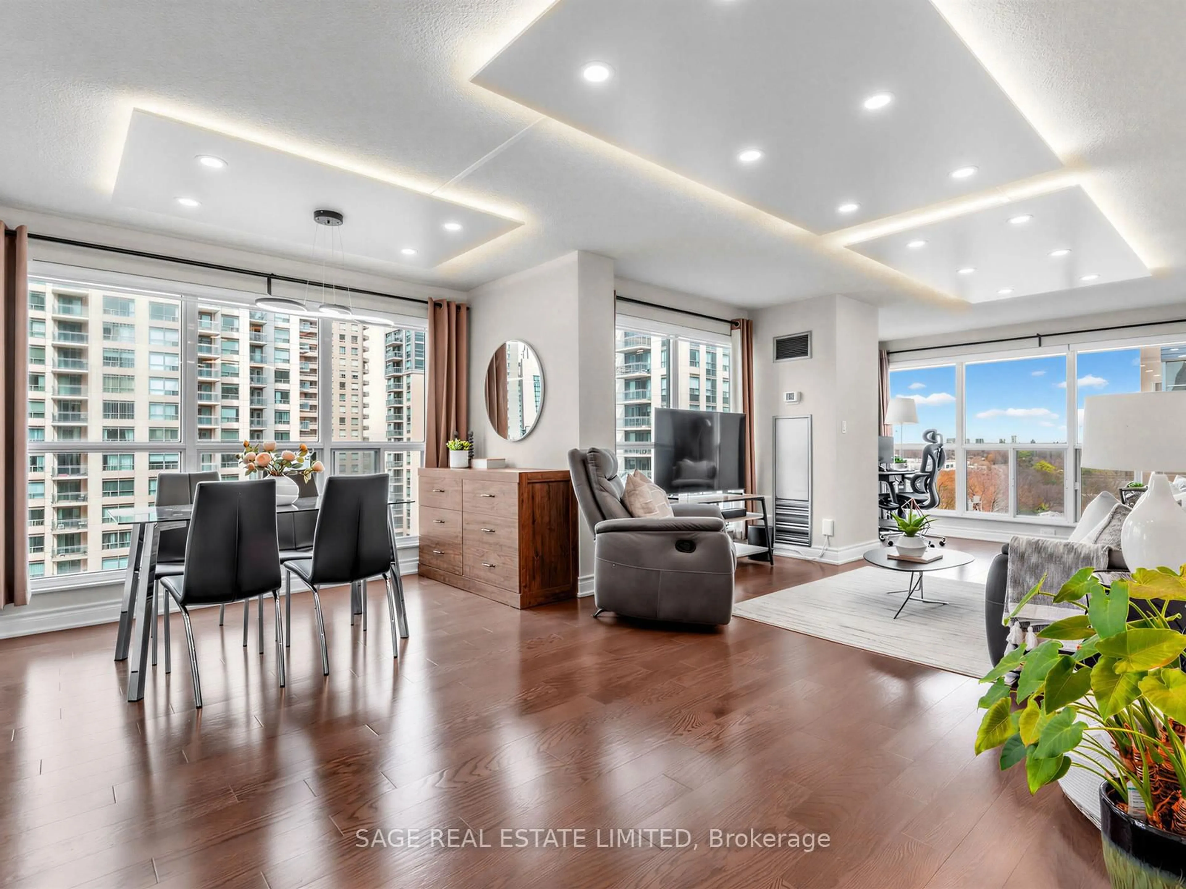 Living room with furniture, unknown for 18 Hollywood Ave #1001, Toronto Ontario M2N 6P5