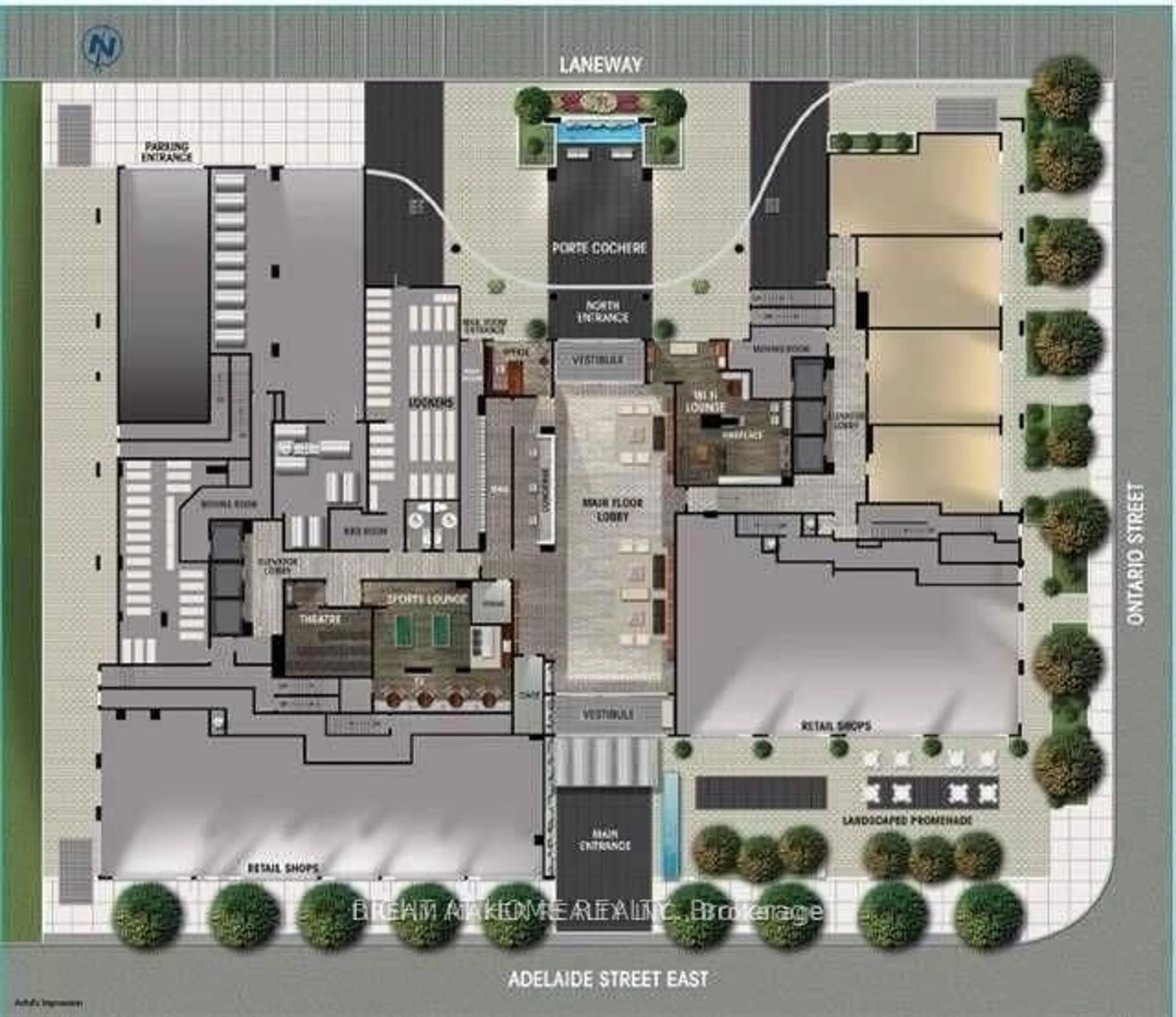 Floor plan for 460 Adelaide St #820, Toronto Ontario M5A 0E7