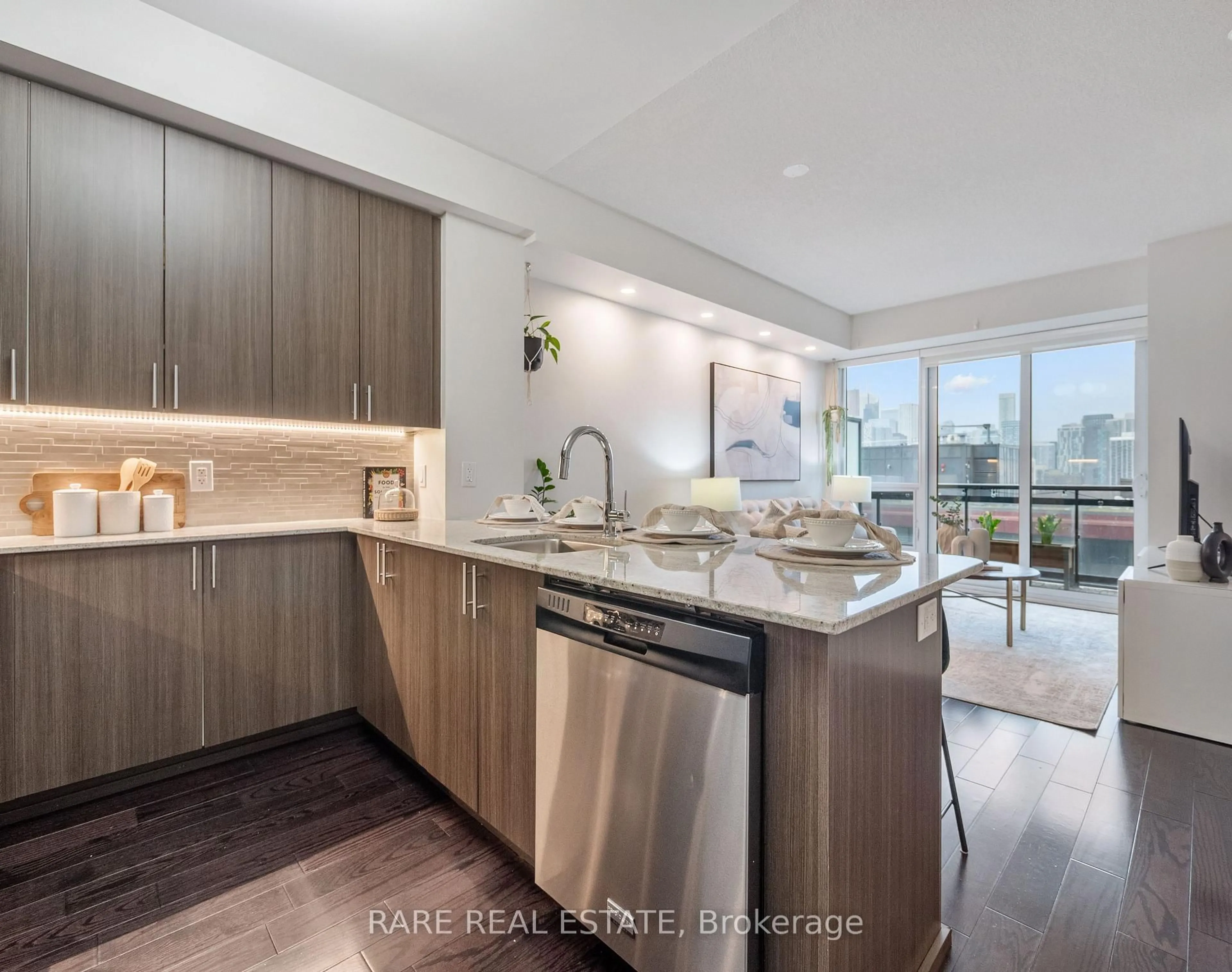 Open concept kitchen, unknown for 225 Sackville St #1106, Toronto Ontario M5A 0B9