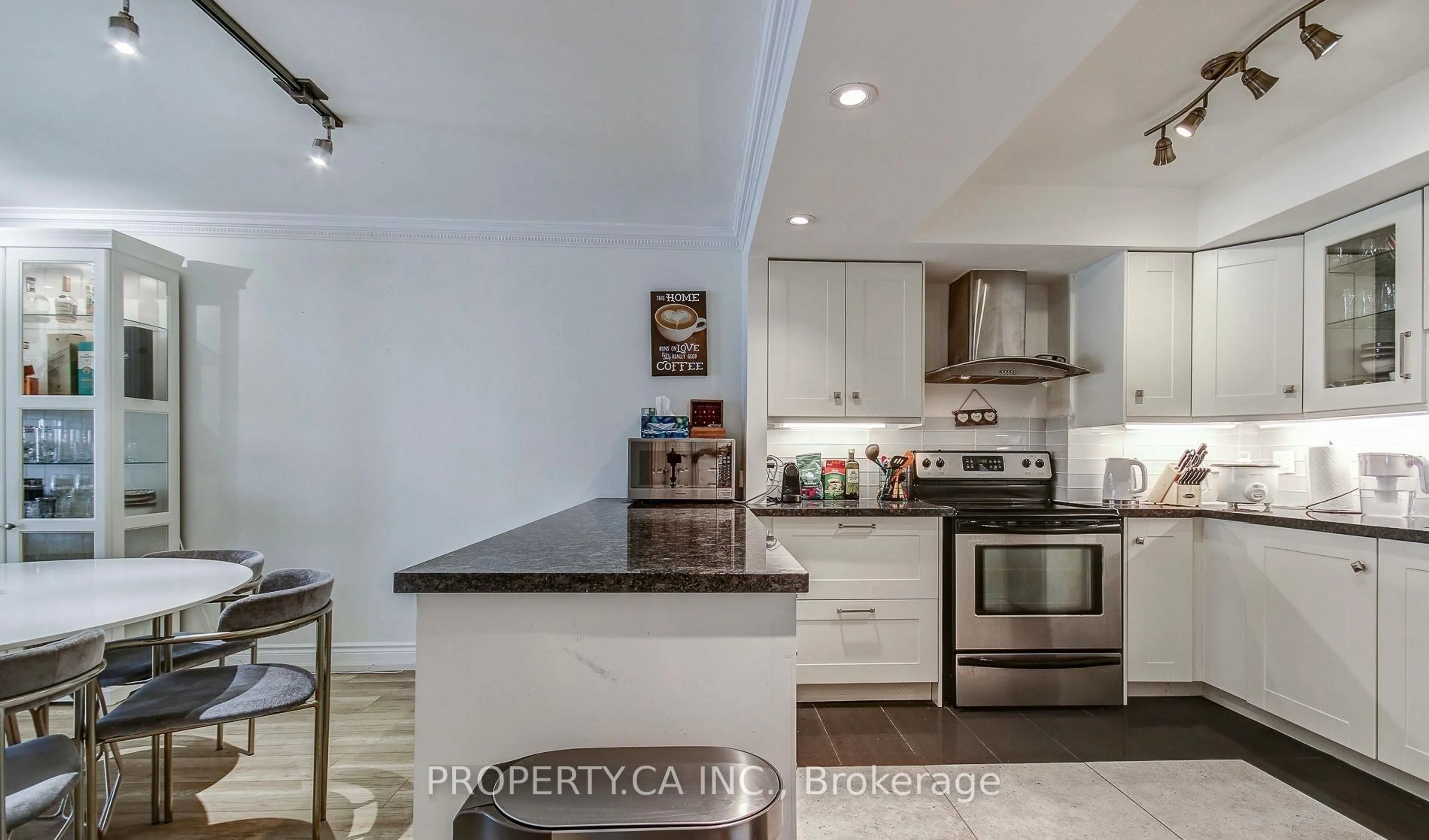 Open concept kitchen, ceramic/tile floor for 25 The Esplanade #1115, Toronto Ontario M5E 1W5