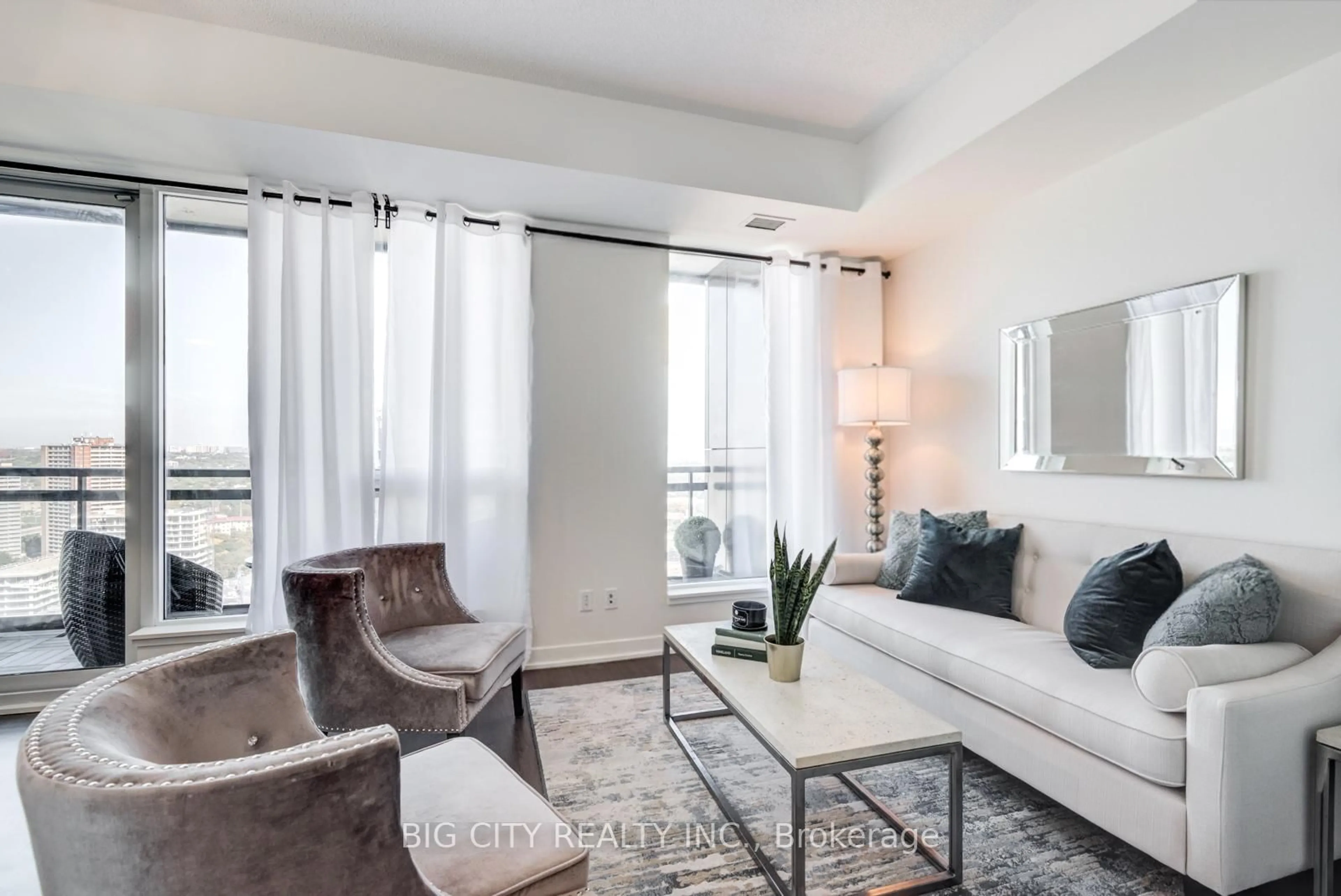 Living room with furniture, unknown for 225 Sackville St #2312, Toronto Ontario M5A 3H1