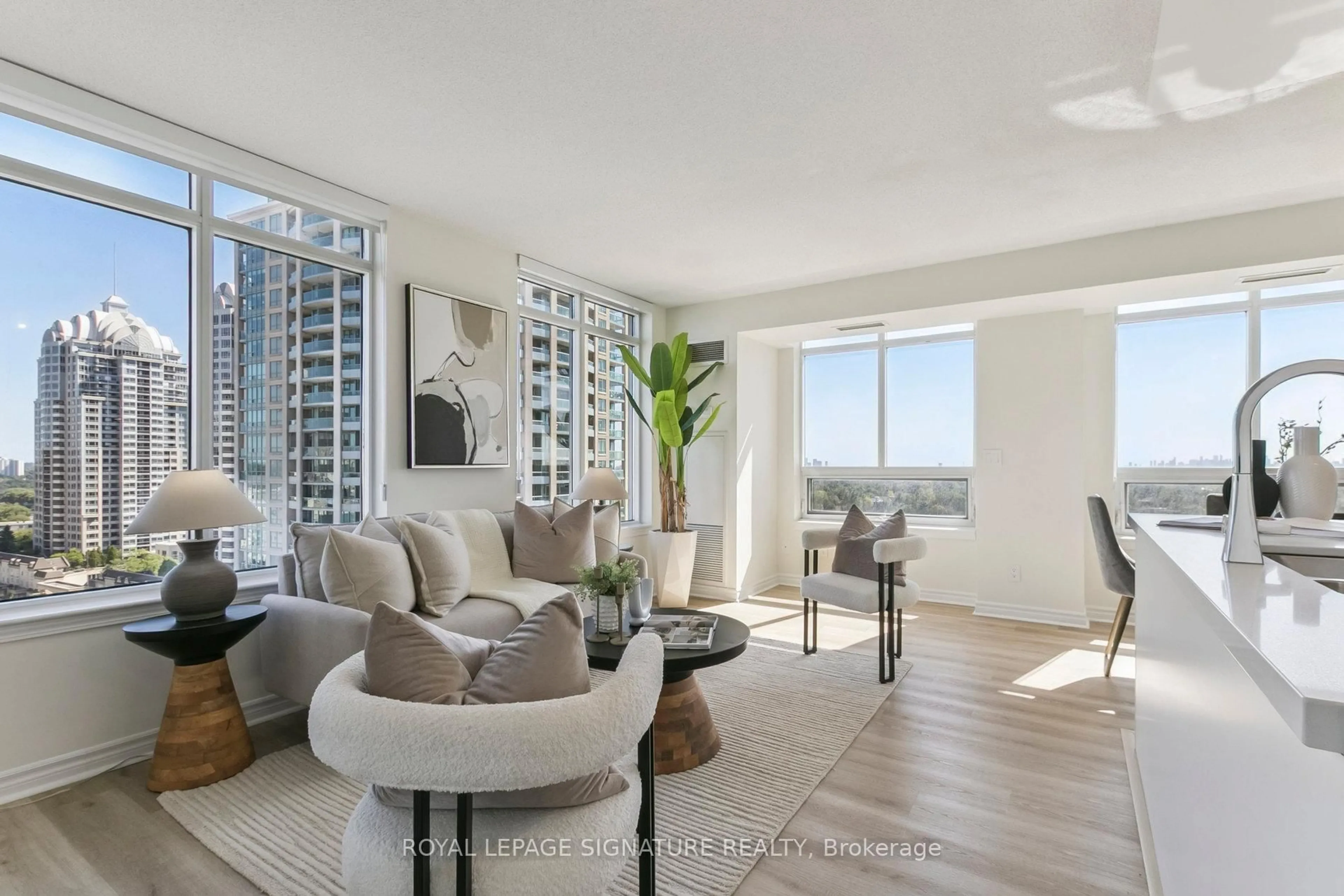 Living room with furniture, unknown for 18 Kenaston Gdns #1307, Toronto Ontario M2K 3C7