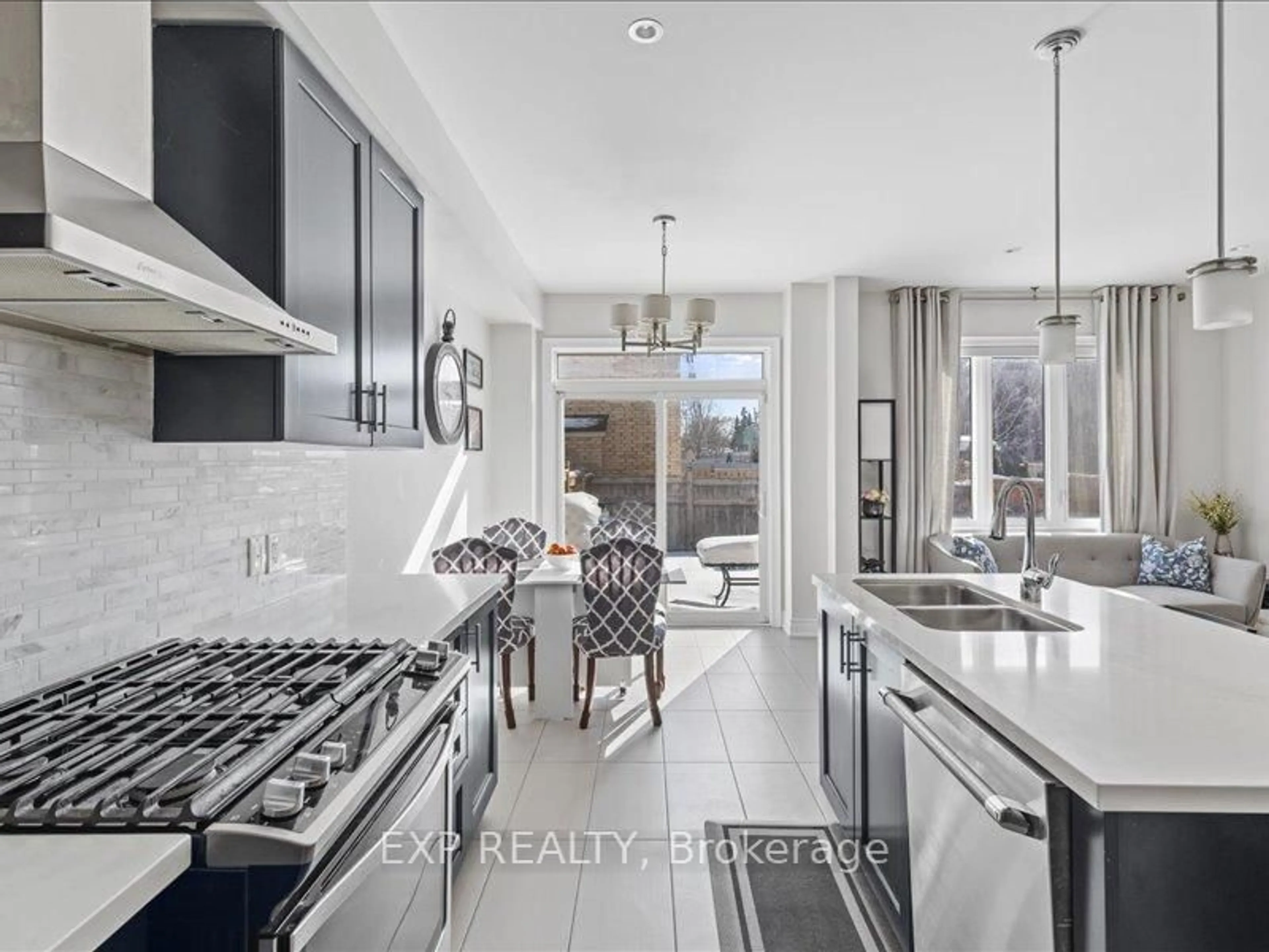 Contemporary kitchen, ceramic/tile floor for 7 Goldthread Terr, Toronto Ontario M3H 0B9