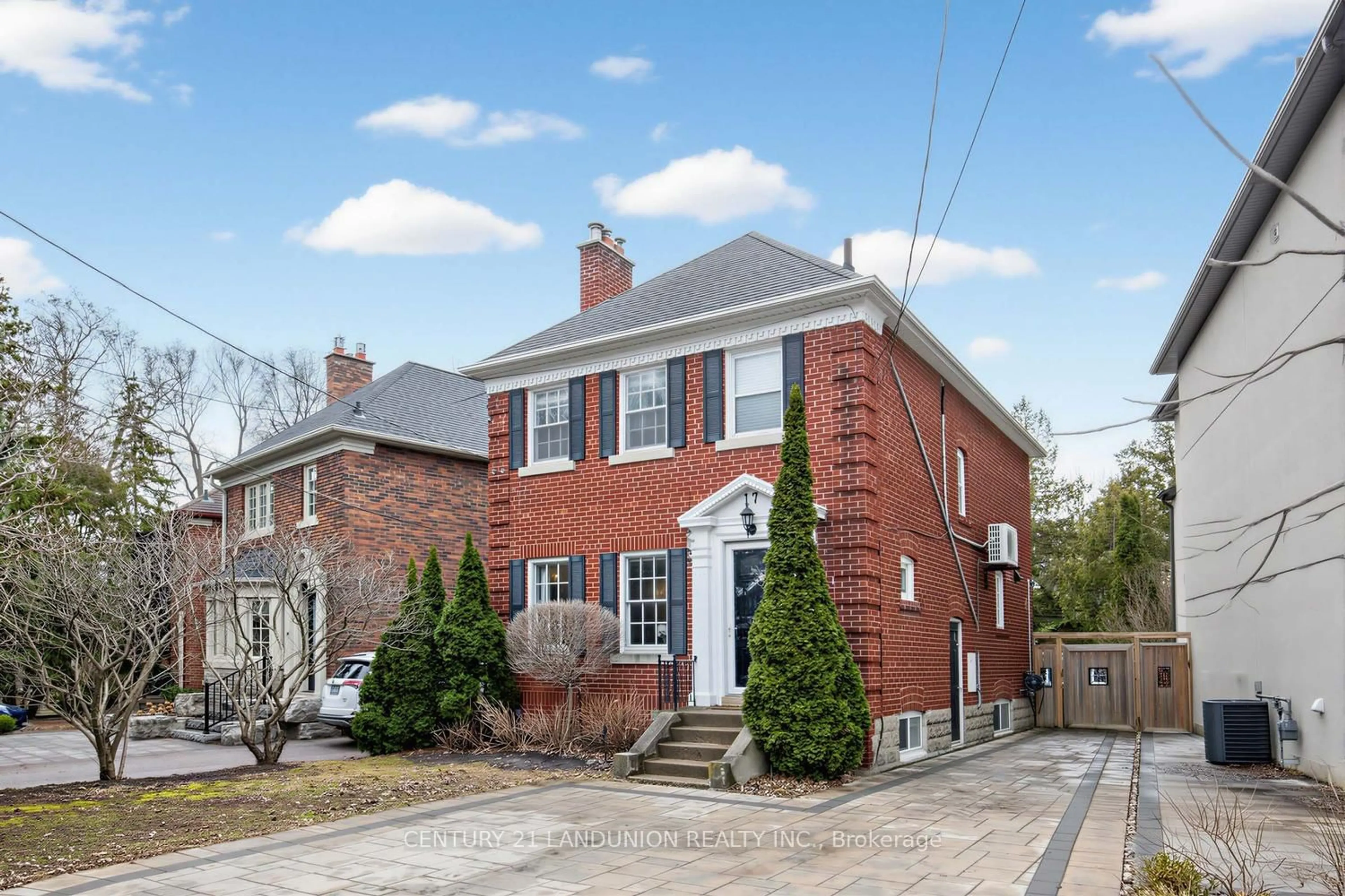 Home with brick exterior material, street for 17 Otter Cres, Toronto Ontario M5N 2W3