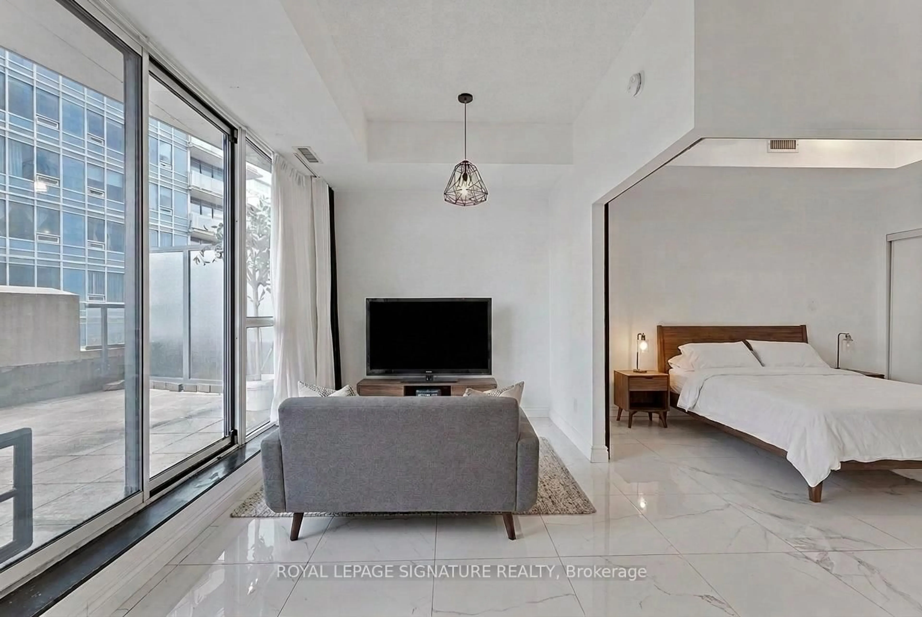 Living room with furniture, unknown for 51 East Liberty St #517, Toronto Ontario M6K 3P8