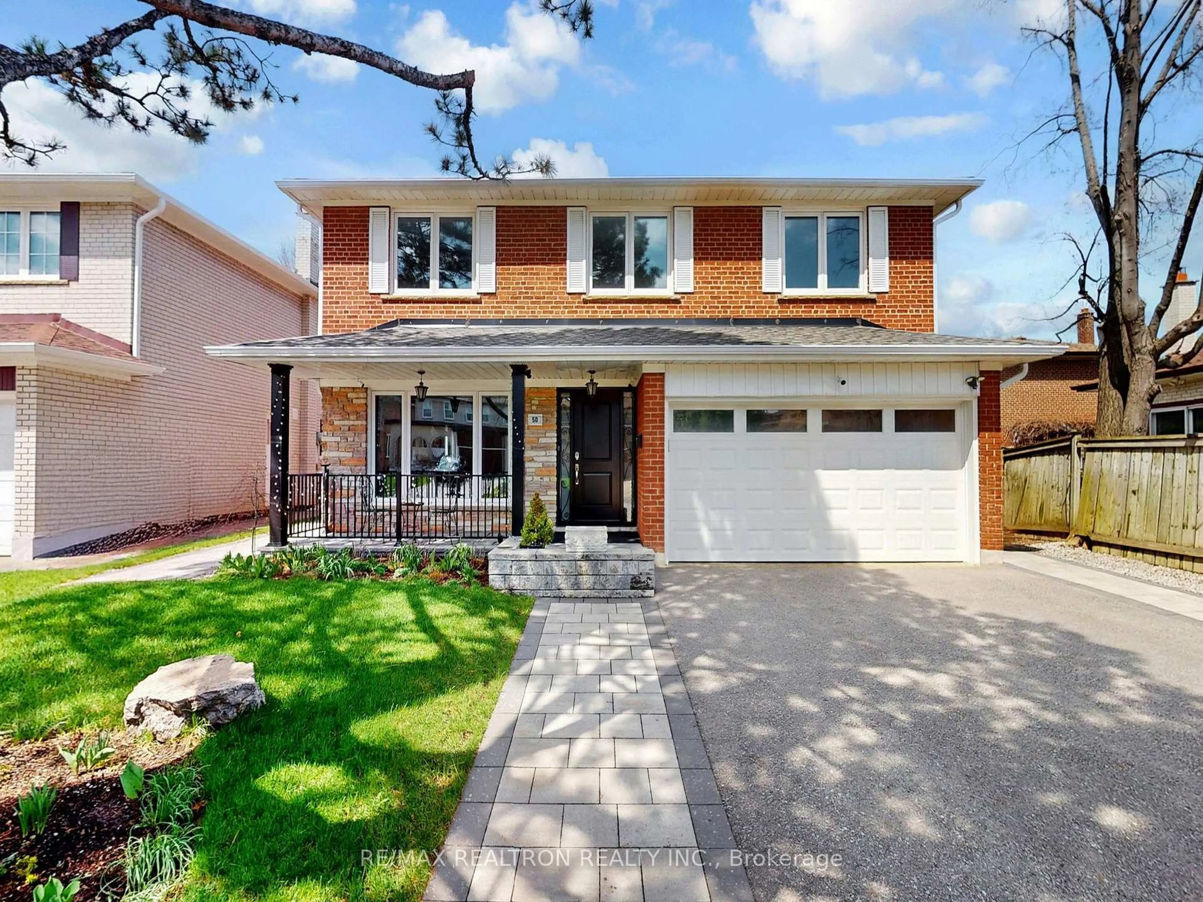 Home with brick exterior material, street for 50 Rockland Dr, Toronto Ontario M2M 2Y9