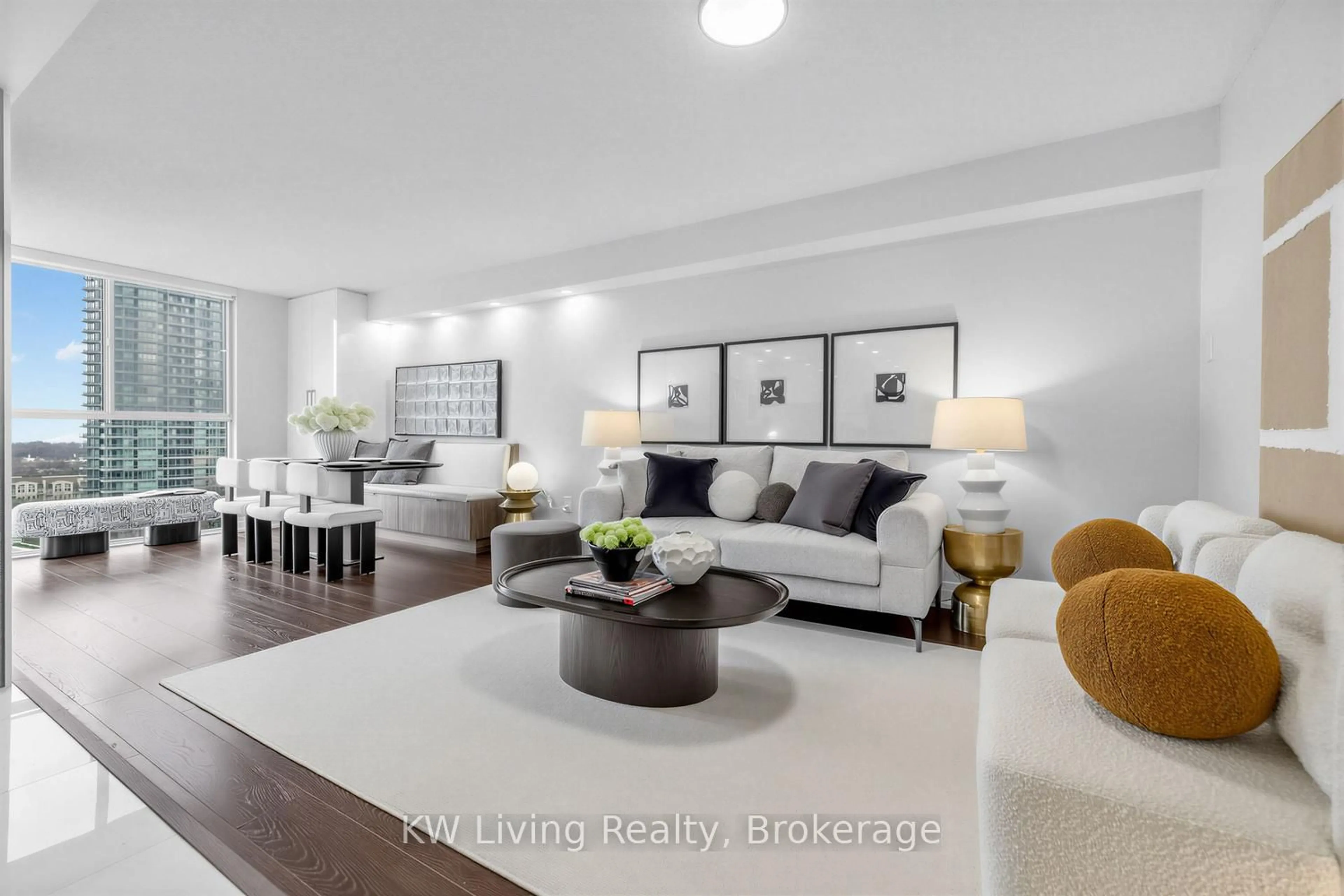 Living room with furniture, unknown for 5460 Yonge St #1005, Toronto Ontario M2N 6K7