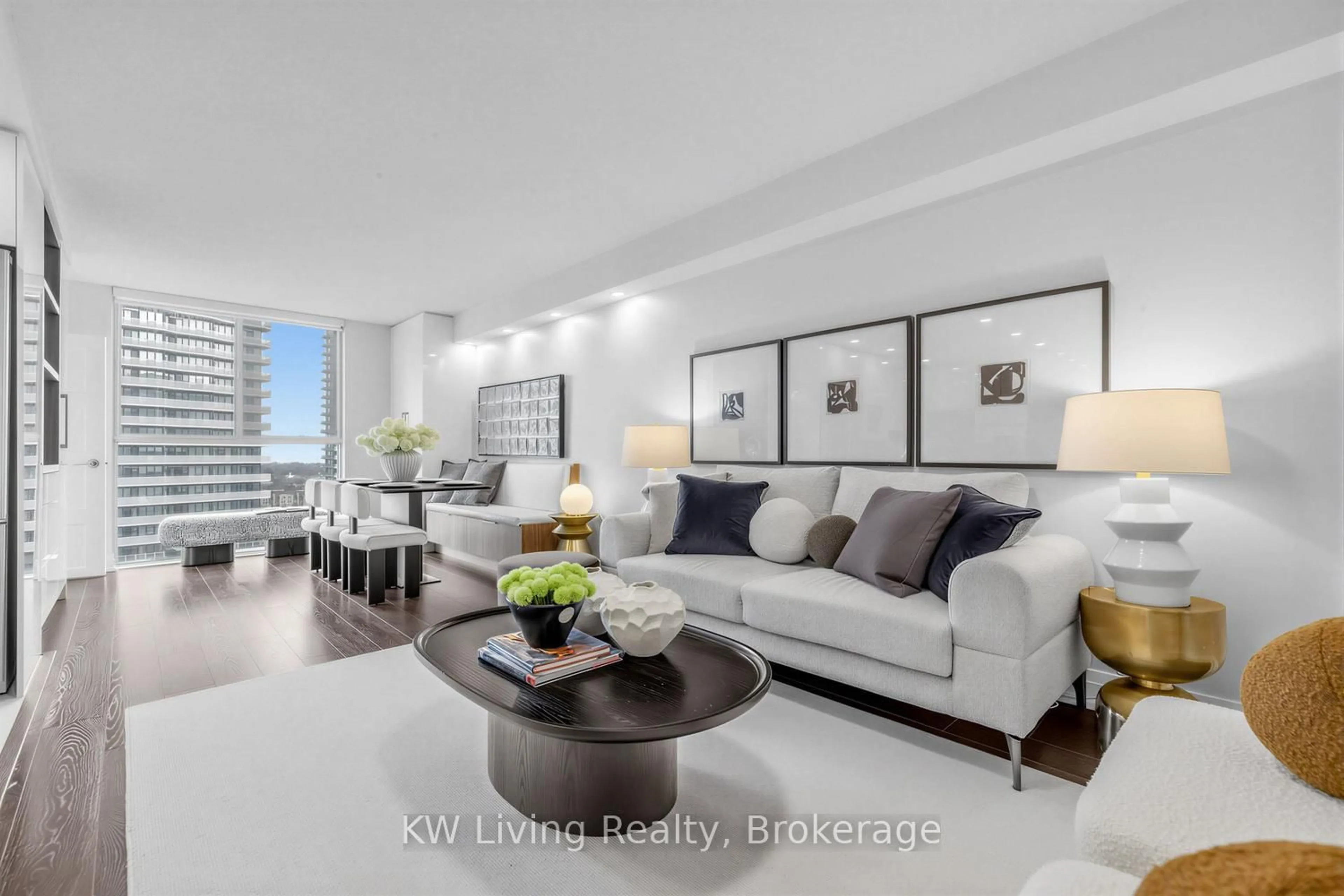 Living room with furniture, unknown for 5460 Yonge St #1005, Toronto Ontario M2N 6K7