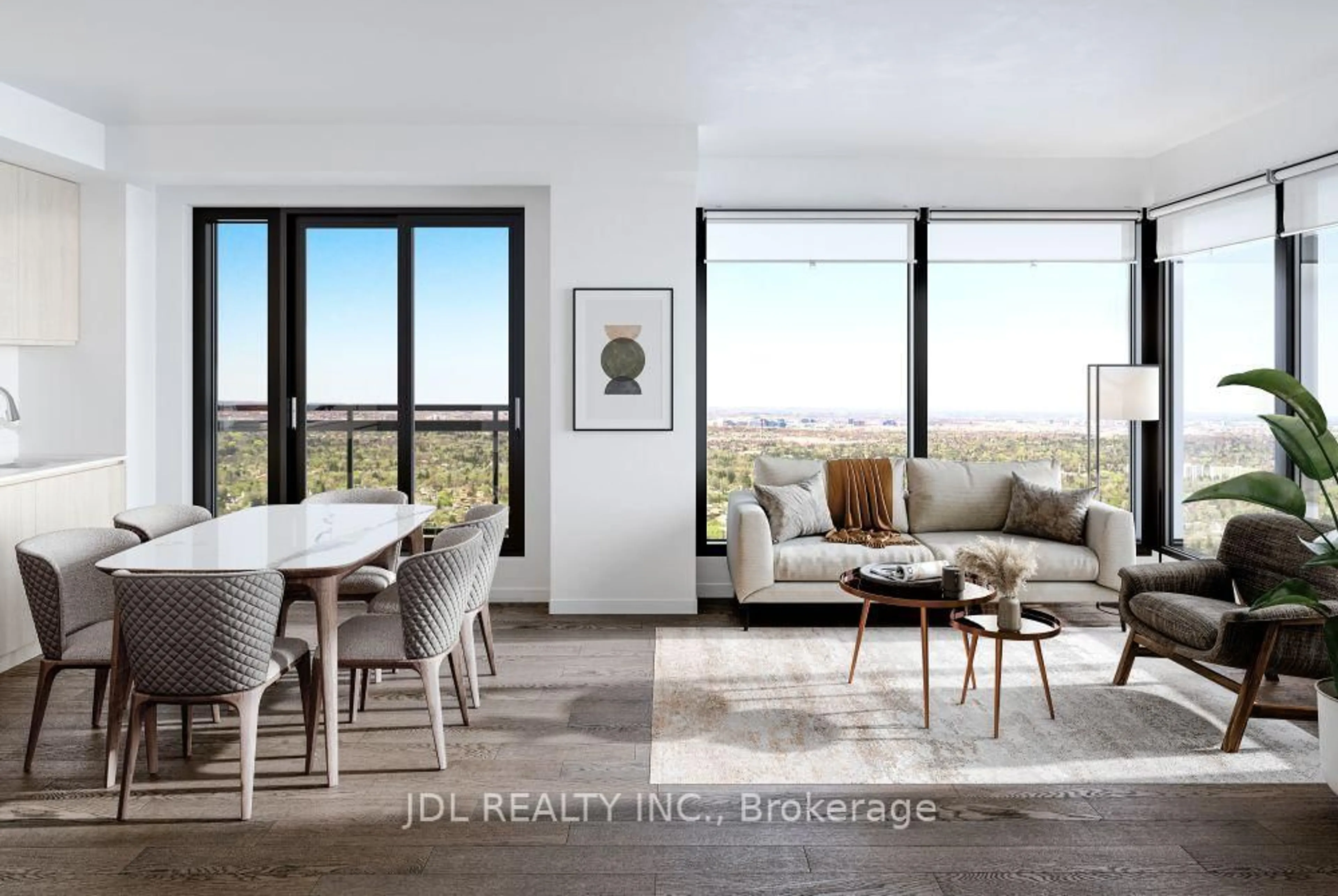 Living room with furniture, unknown for 8 Olympic Garden Dr #1909, Toronto Ontario M2M 0B9