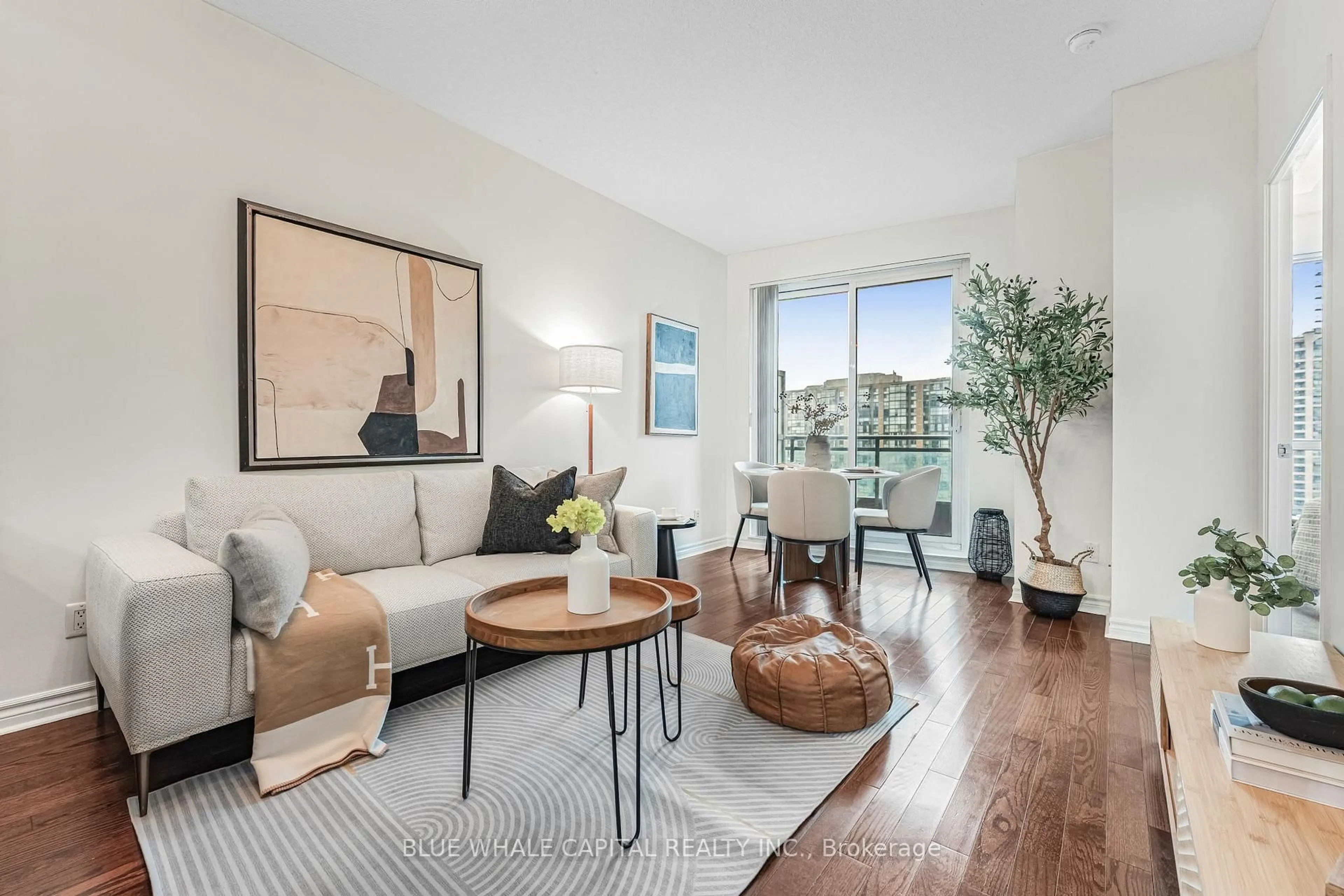 Living room with furniture, unknown for 18 Holmes Ave #907, Toronto Ontario M2N 0E1