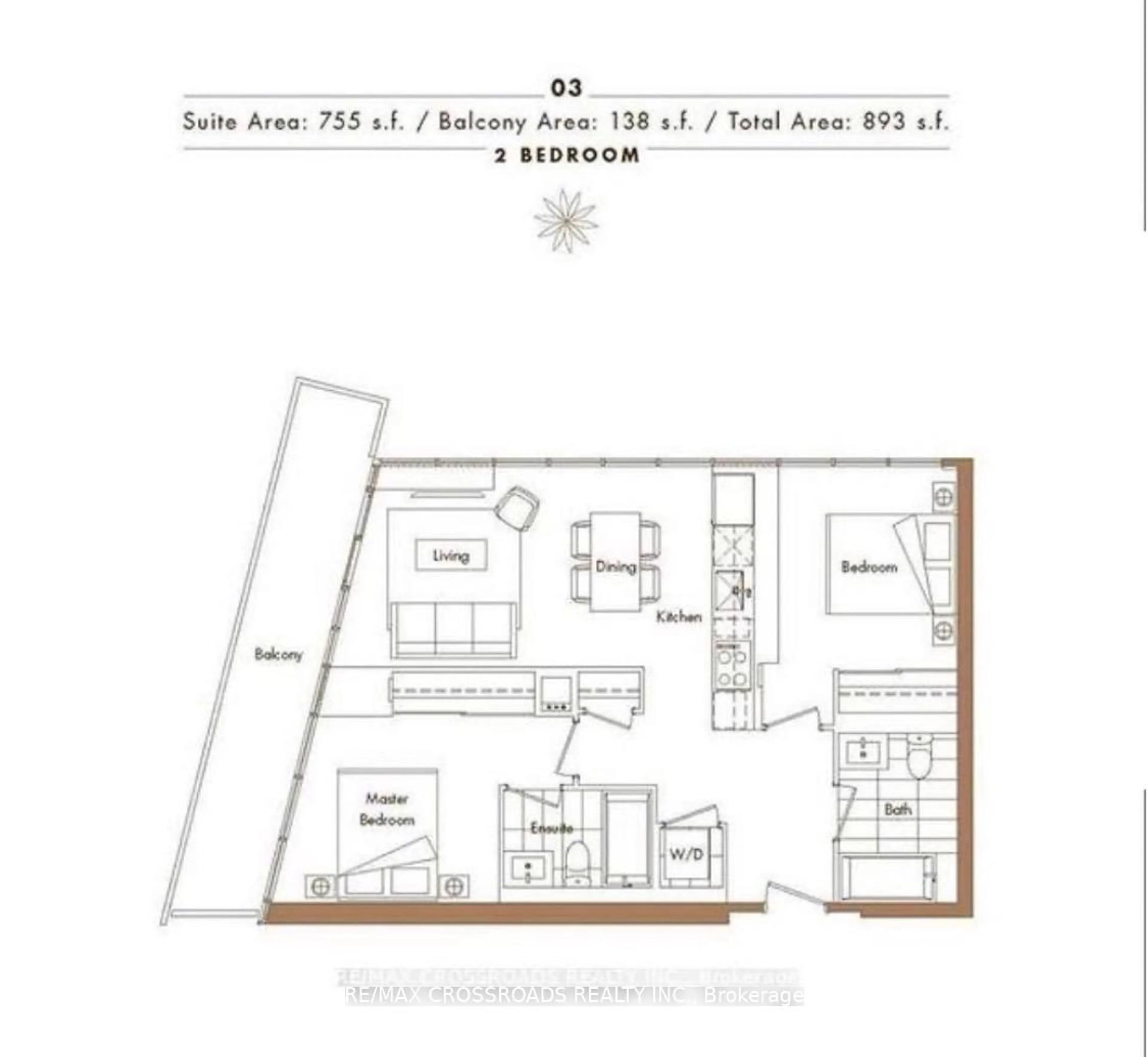 Floor plan for 115 McMahon Dr #1003, Toronto Ontario M2K 0E3