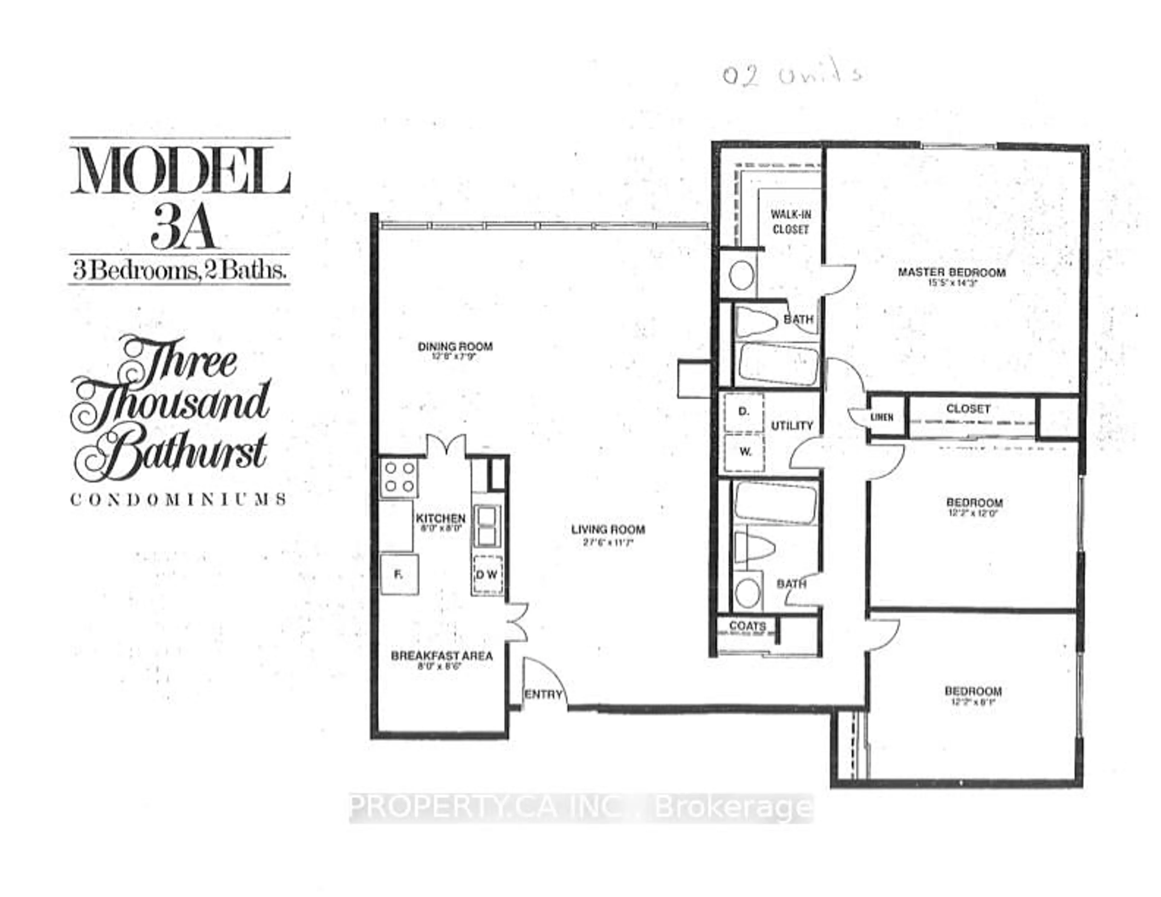 Floor plan for 3000 Bathurst St #802, Toronto Ontario M6B 3B4
