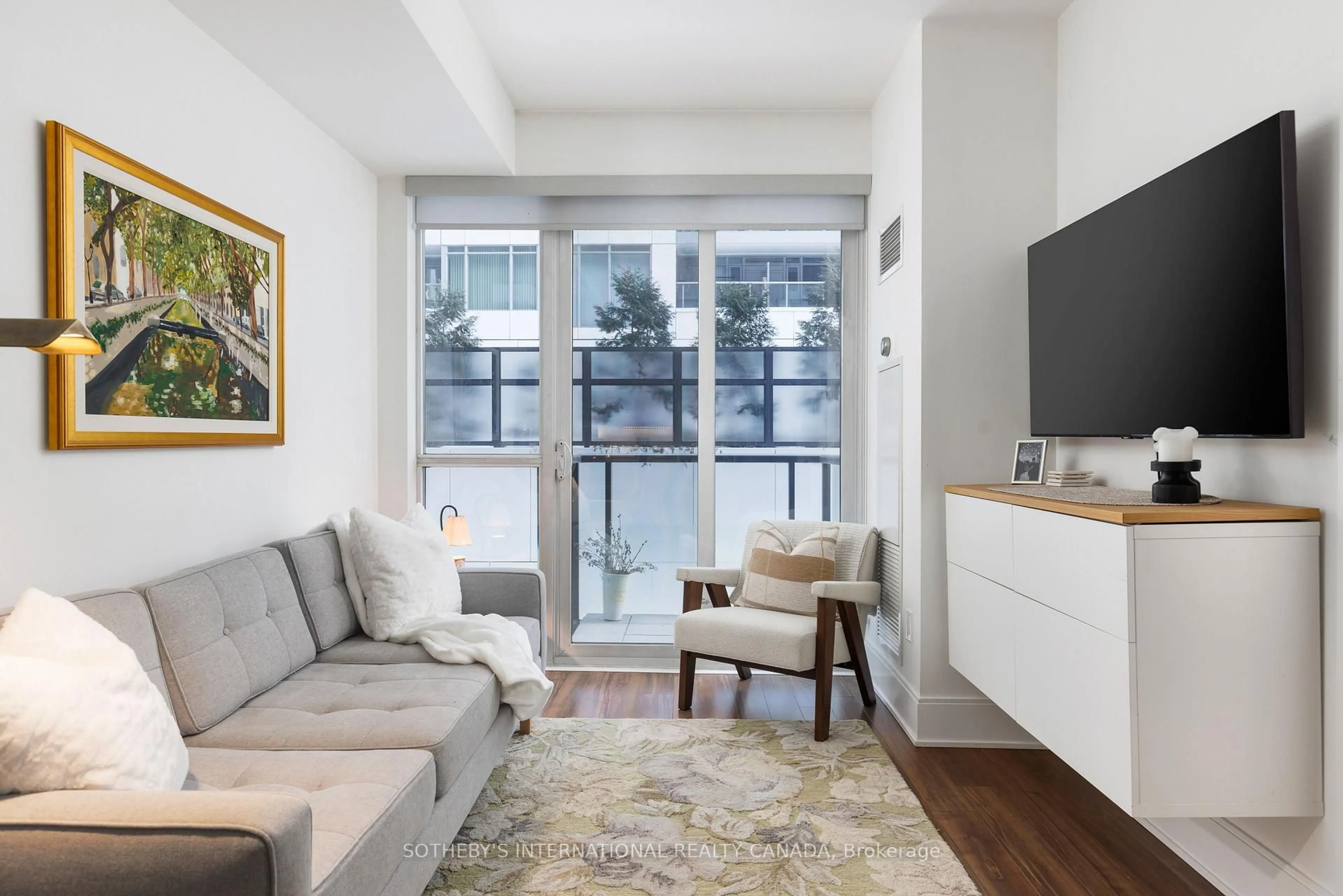 Living room with furniture, unknown for 560 Front St #303, Toronto Ontario M5V 1C1