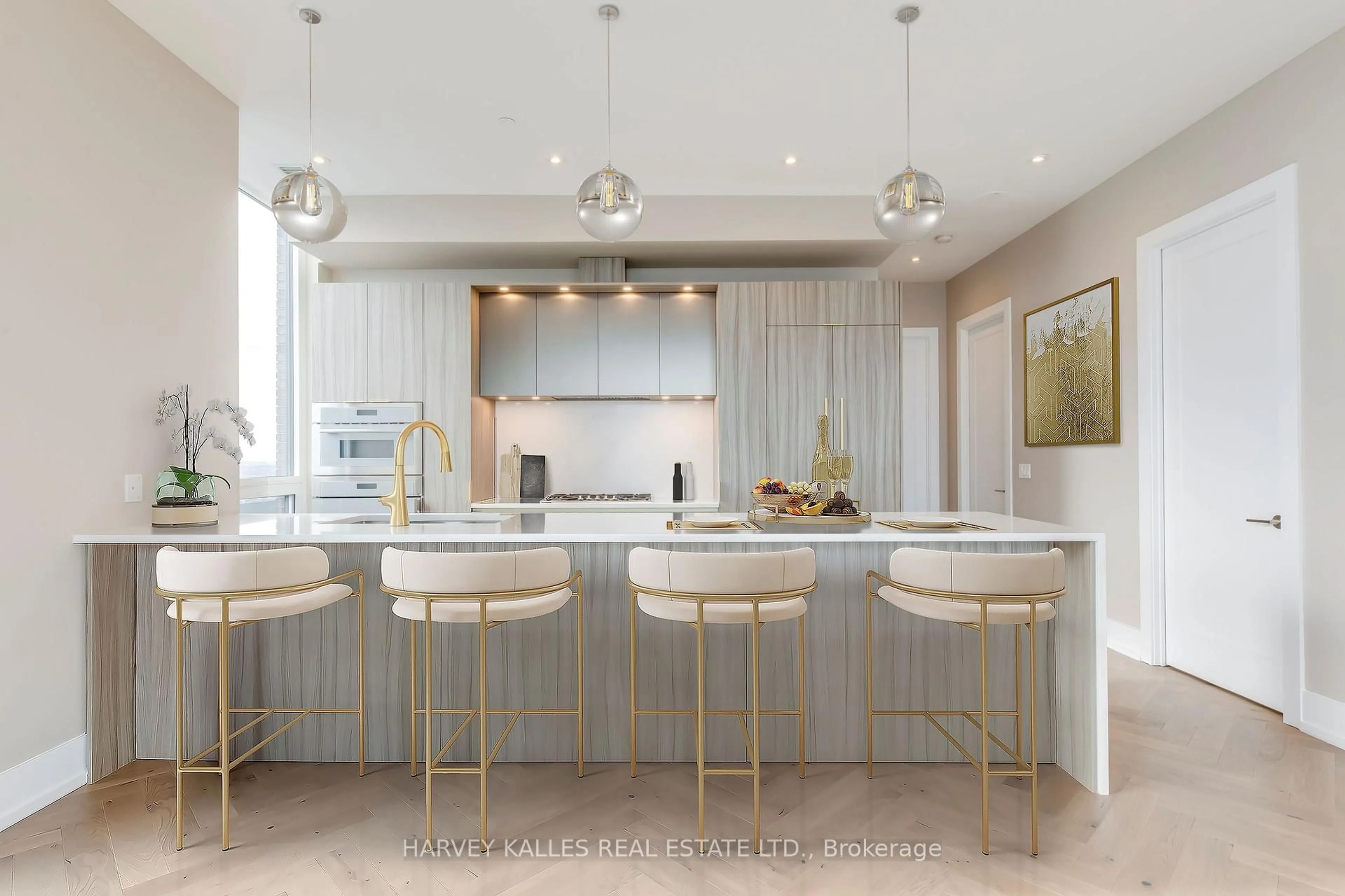 Contemporary kitchen, ceramic/tile floor for 99 John St #4801, Toronto Ontario M5V 0S6