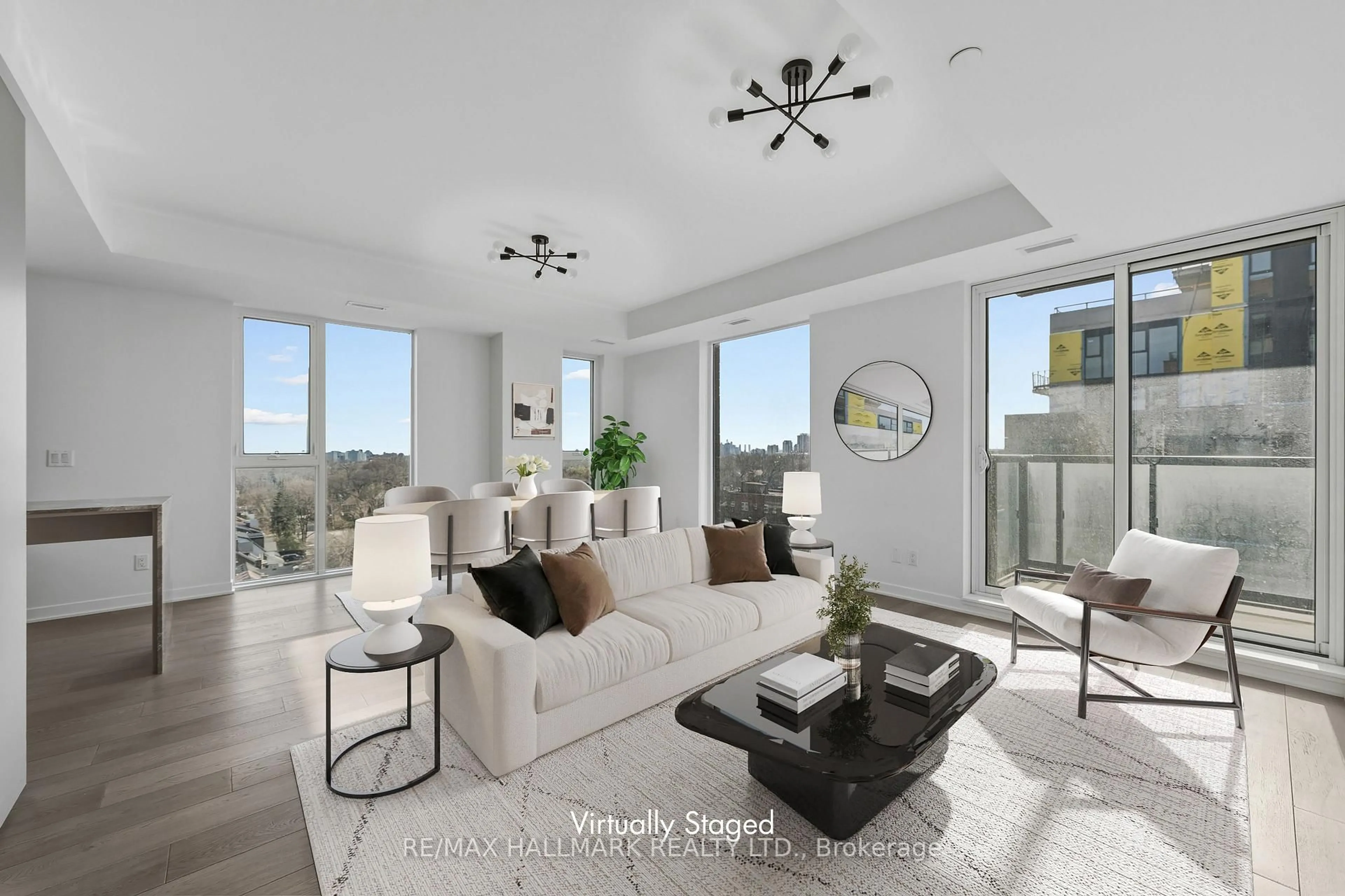 Living room with furniture, unknown for 185 Alberta Ave #807, Toronto Ontario M6C 0A5