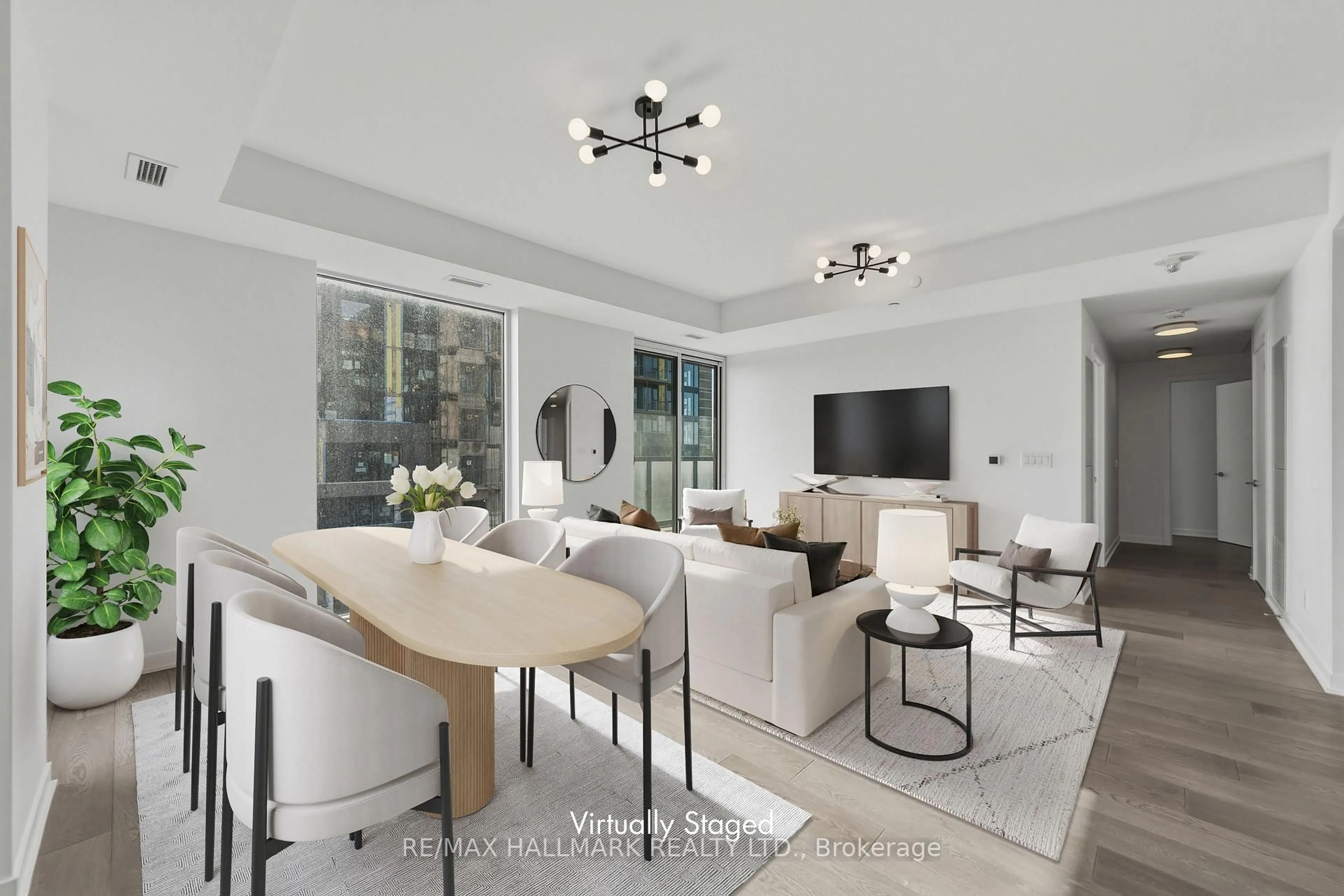 Living room with furniture, unknown for 185 Alberta Ave #807, Toronto Ontario M6C 0A5