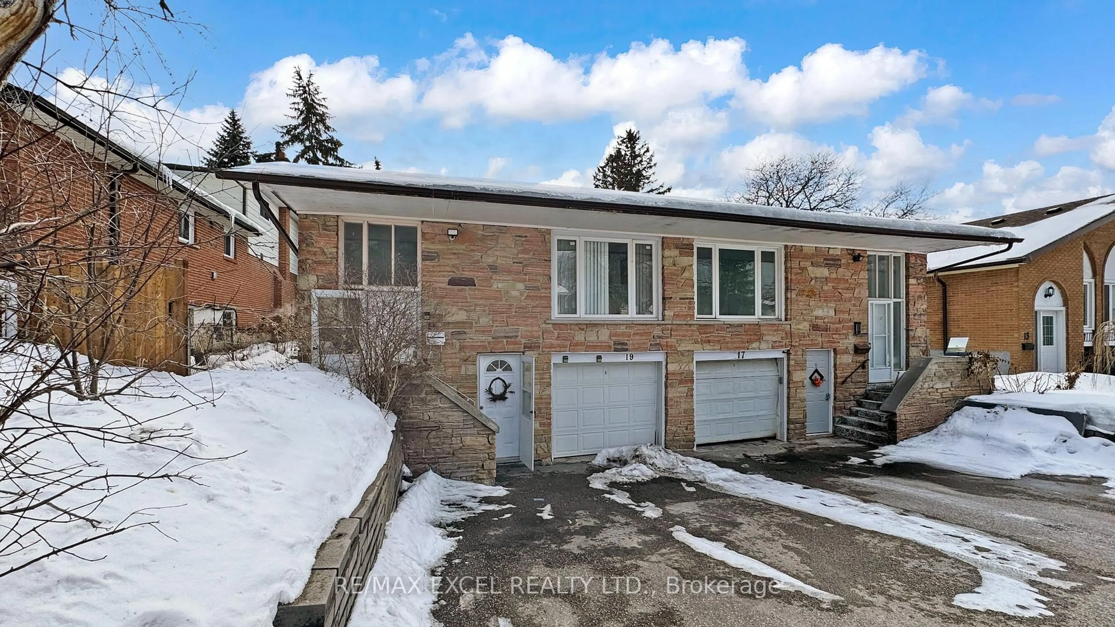 Home with brick exterior material, street for 19 Clancy Dr, Toronto Ontario M2J 2V7