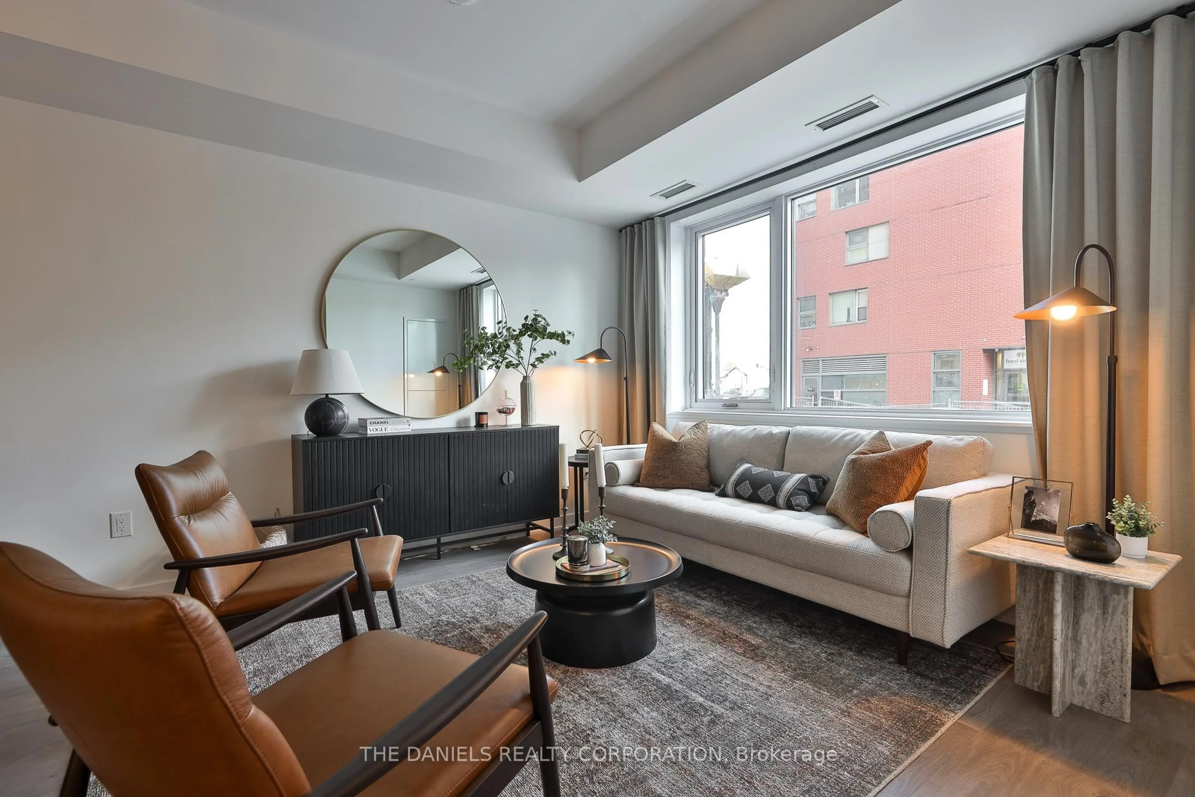 Living room with furniture, unknown for 10 Oak St #106, Toronto Ontario M5A 0Y7