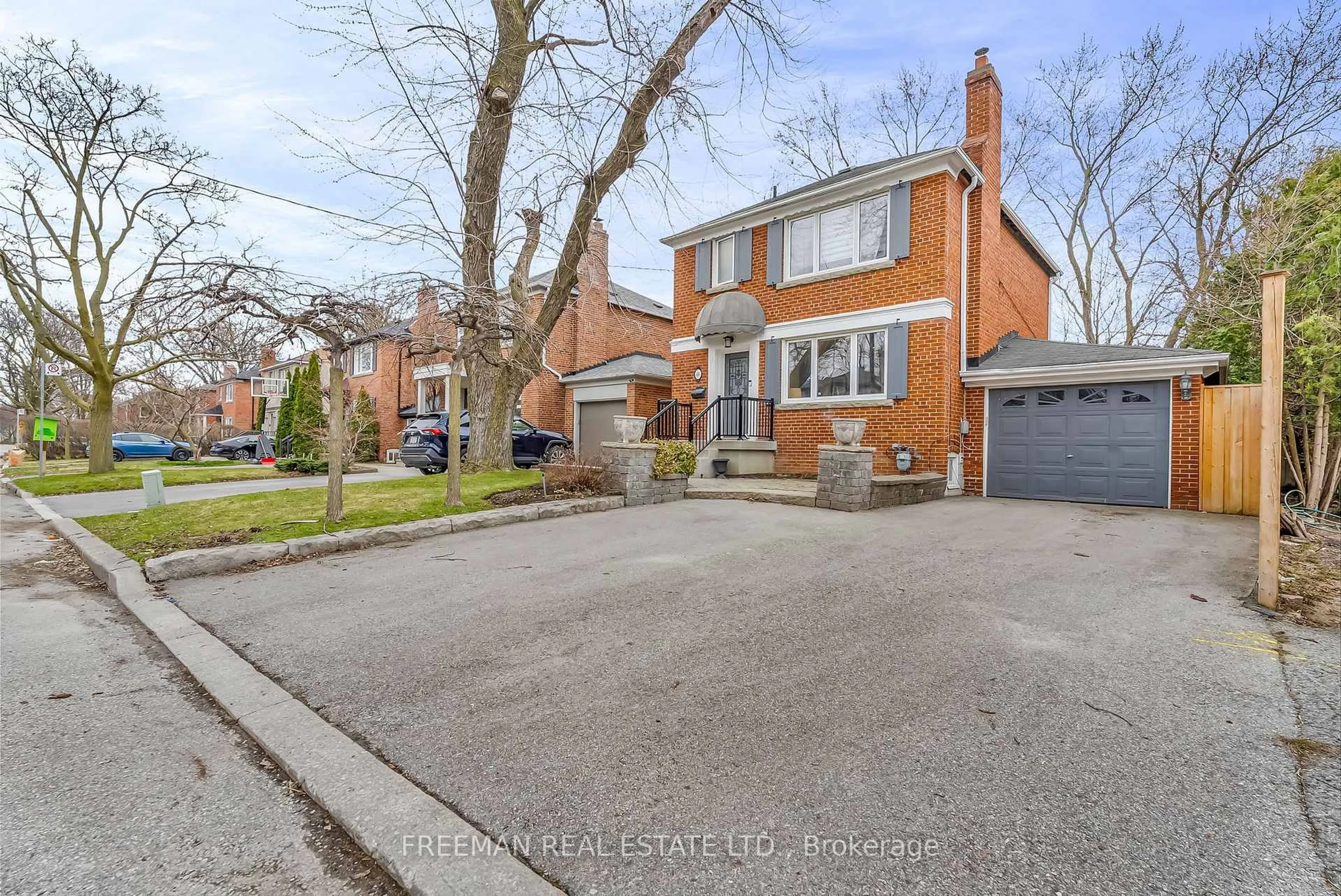 Home with brick exterior material, street for 49 Romney Rd, Toronto Ontario M3H 1H4