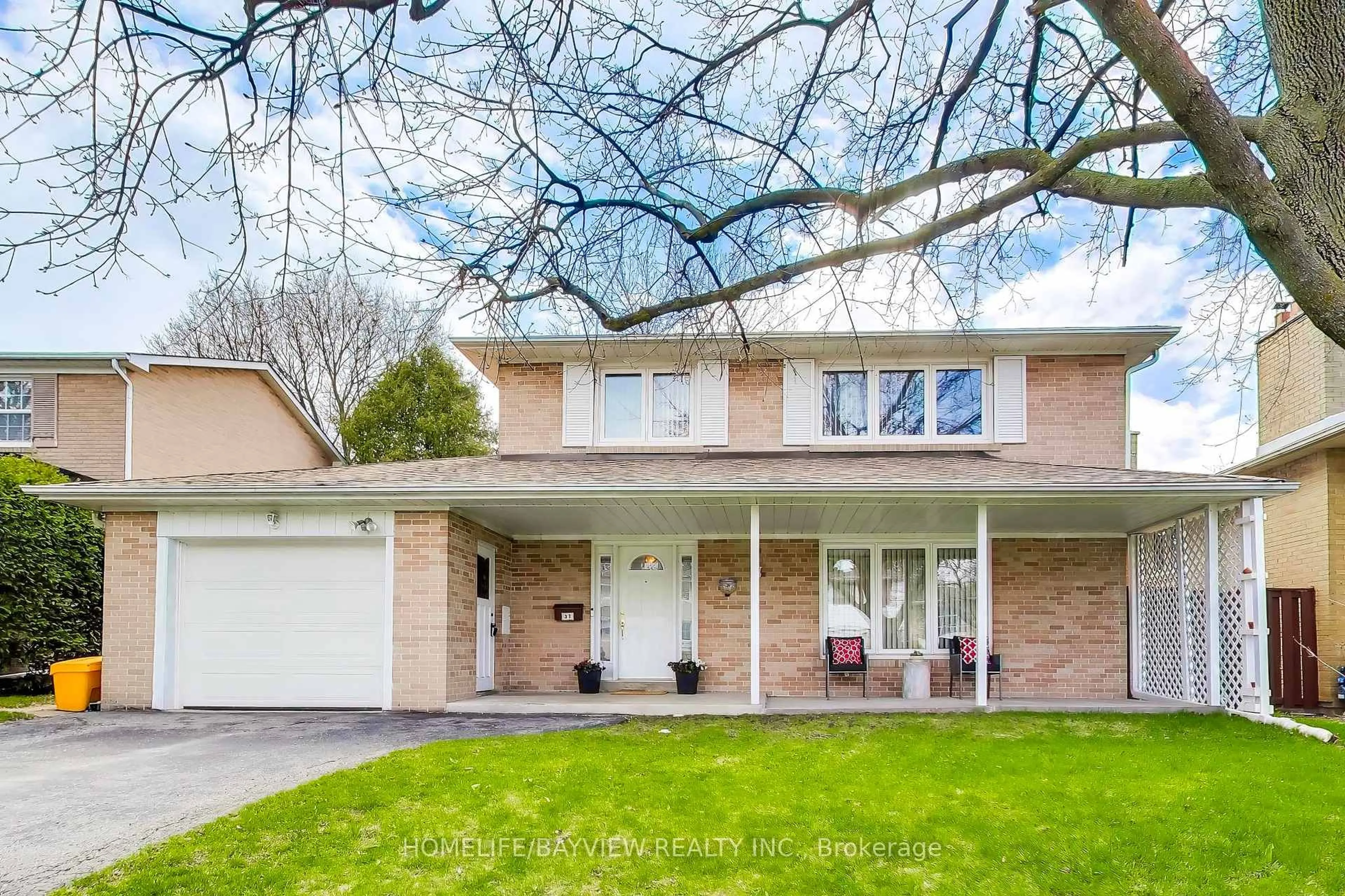 Home with brick exterior material, street for 37 Beveridge Dr, Toronto Ontario M3A 1P1