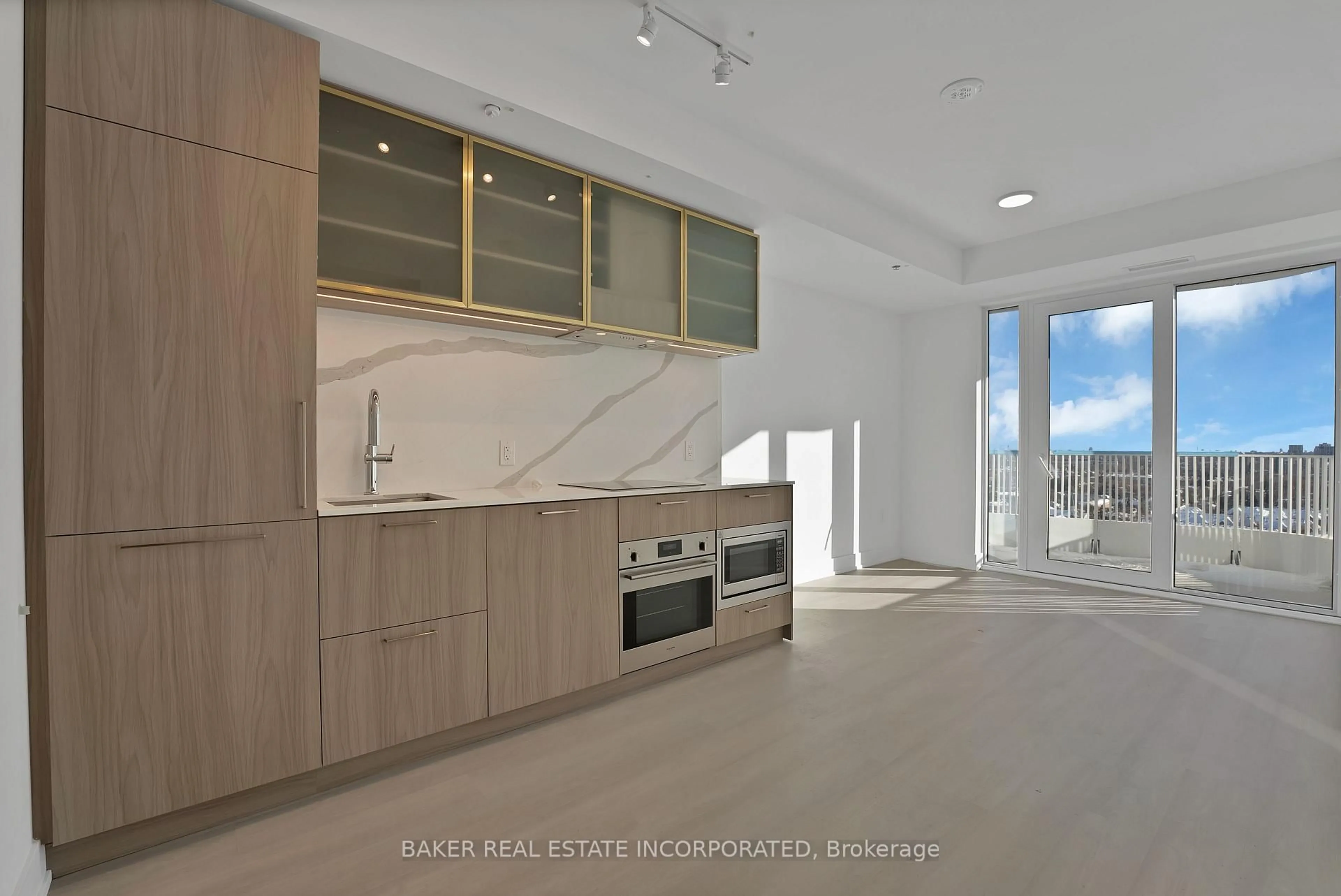 Contemporary kitchen, ceramic/tile floor for 36 Olive Ave #1811, Toronto Ontario M2N 0M4