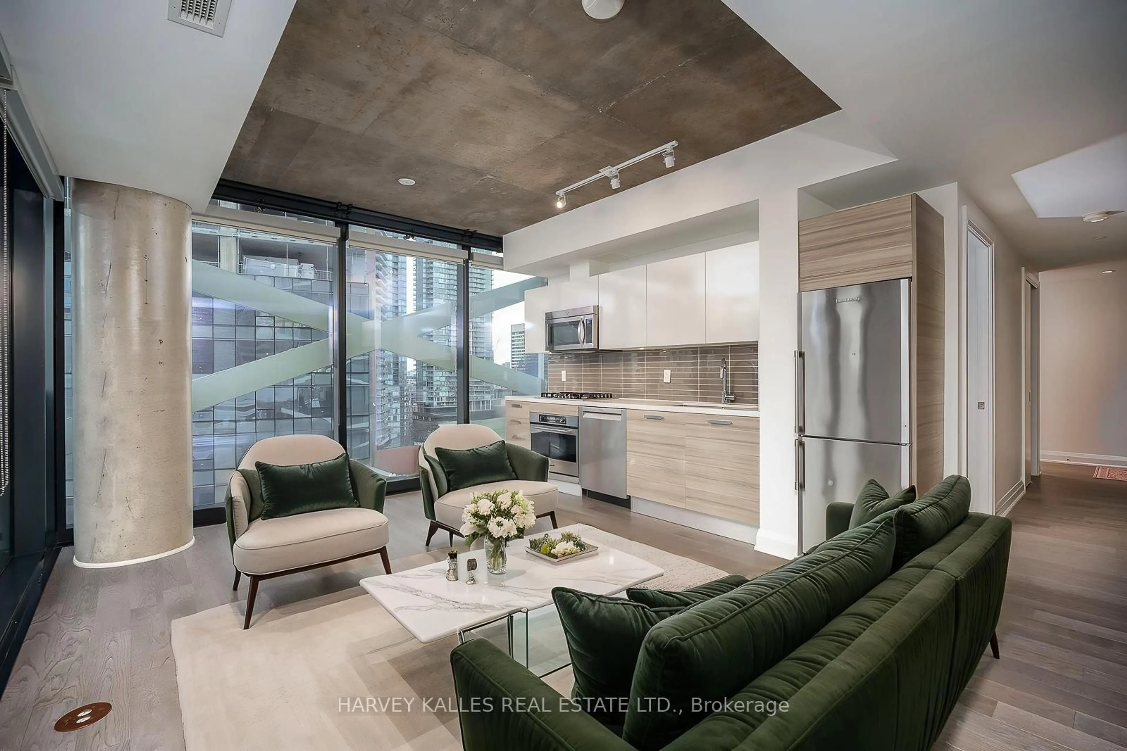 Living room with furniture, unknown for 224 King St #1507, Toronto Ontario M5H 0A6