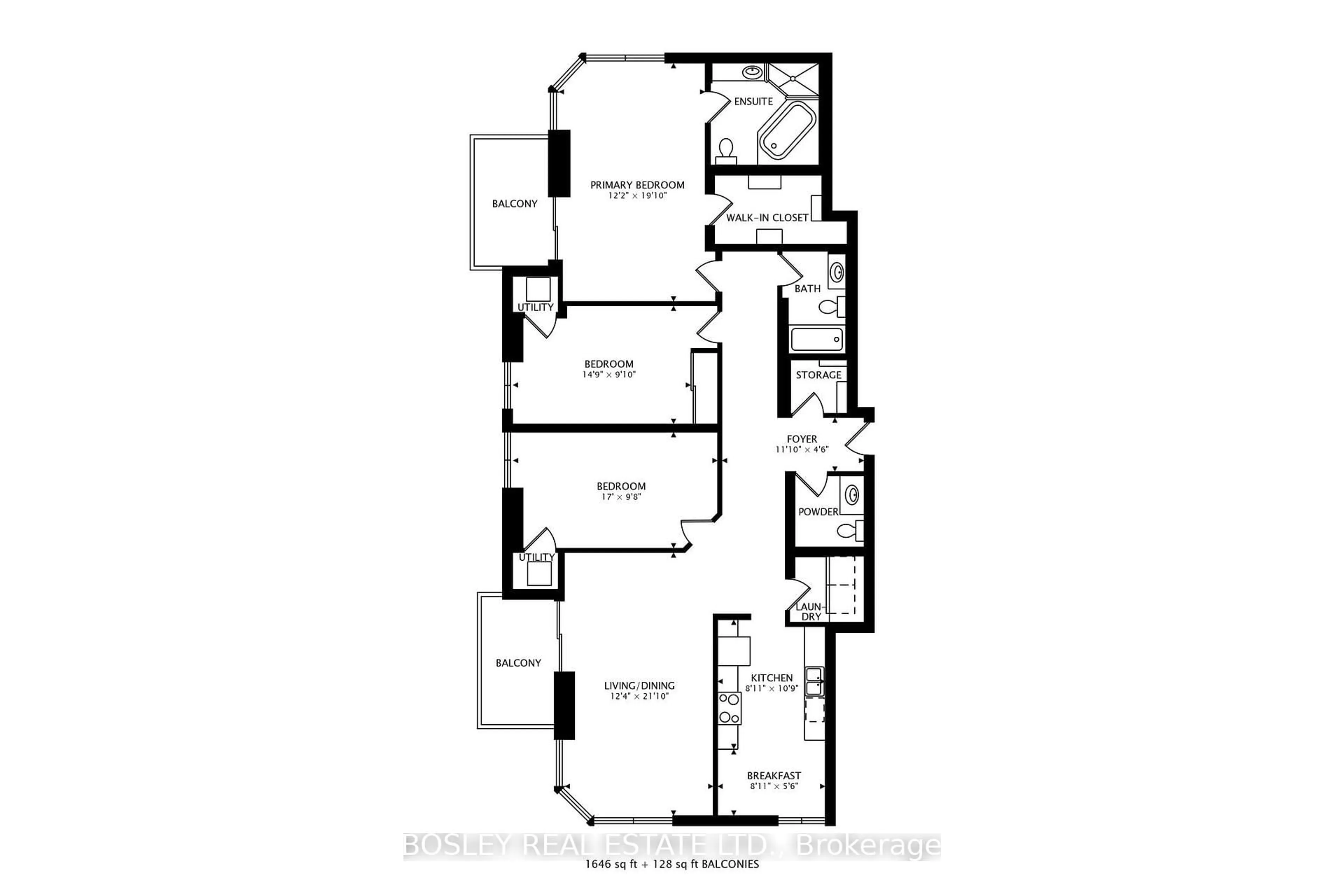 Floor plan for 2 Covington Rd #403, Toronto Ontario M6A 3E5