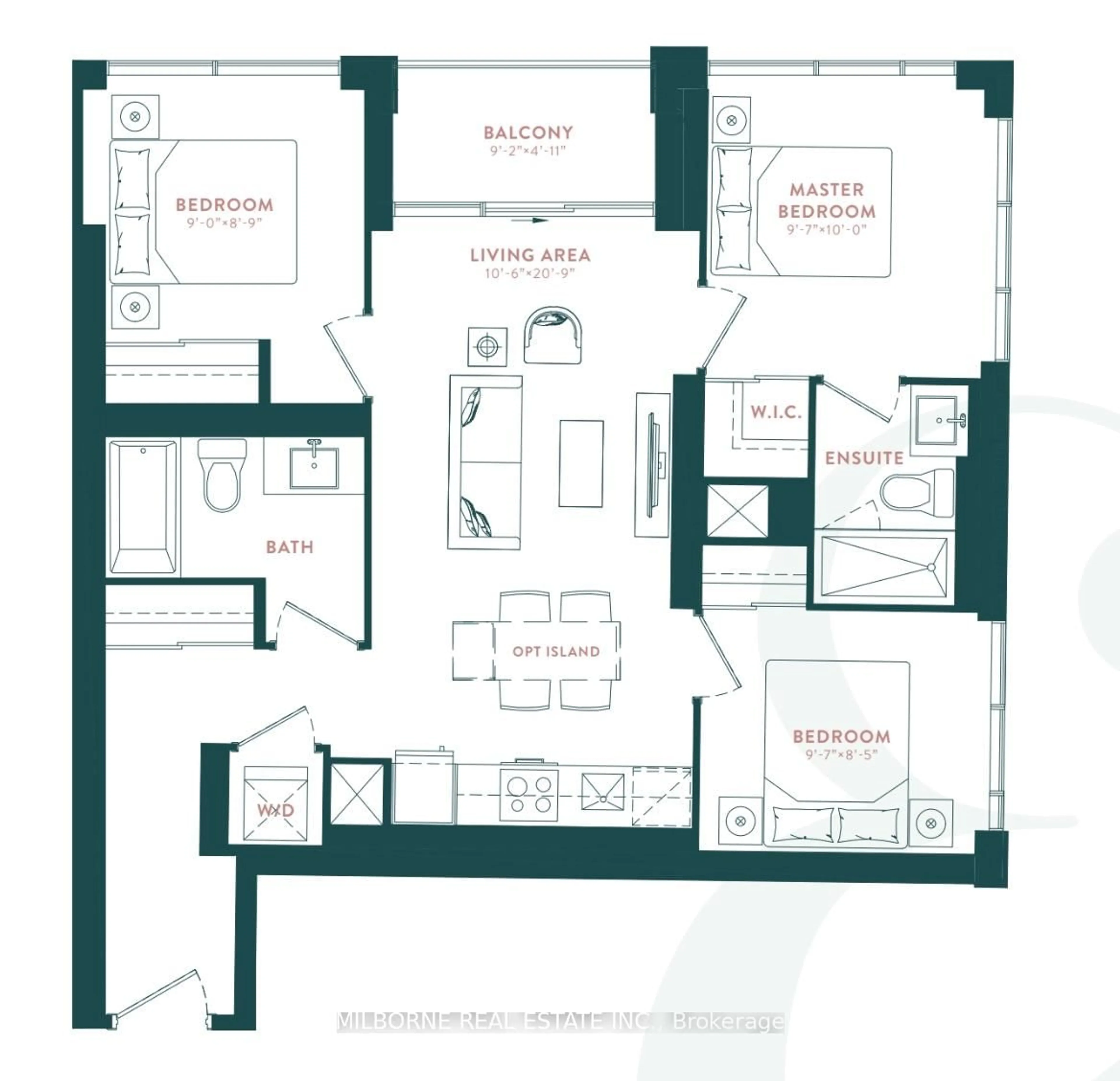 Floor plan for 5 Defries St #421, Toronto Ontario M5A 0W7