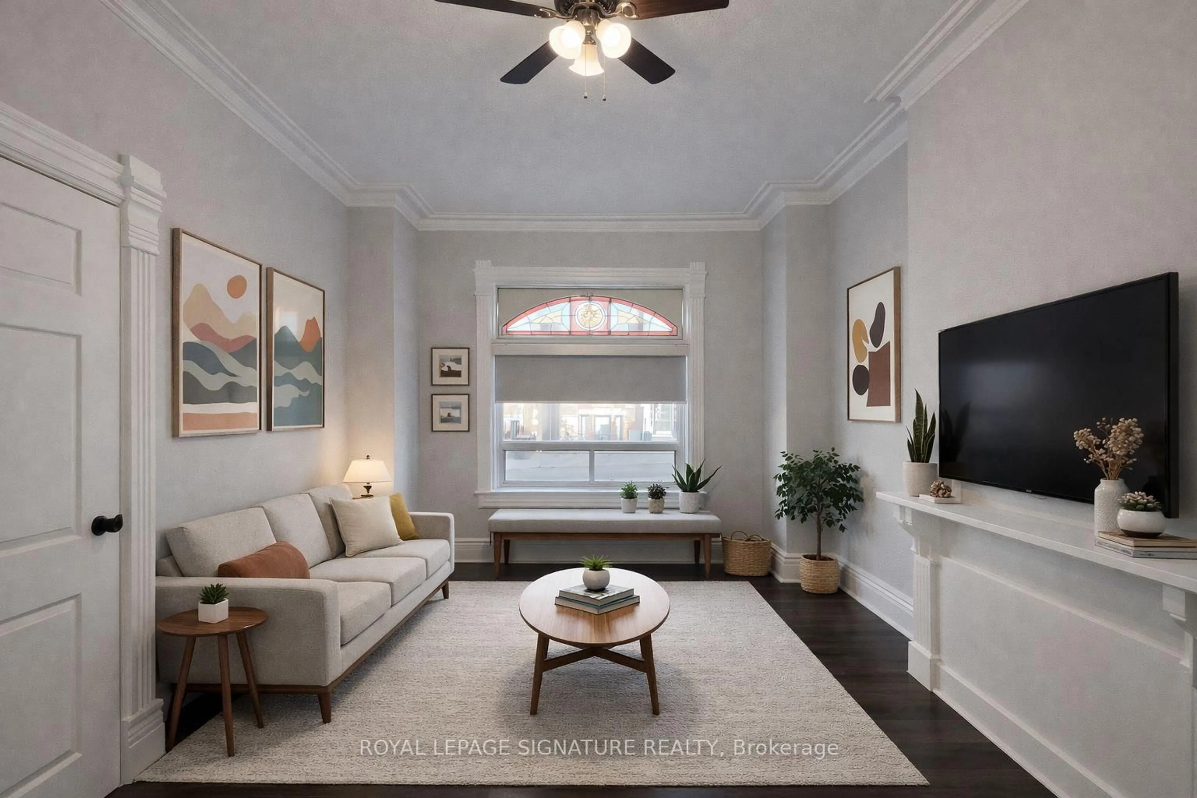 Living room with furniture, unknown for 288 Ossington Ave, Toronto Ontario M6J 3A3