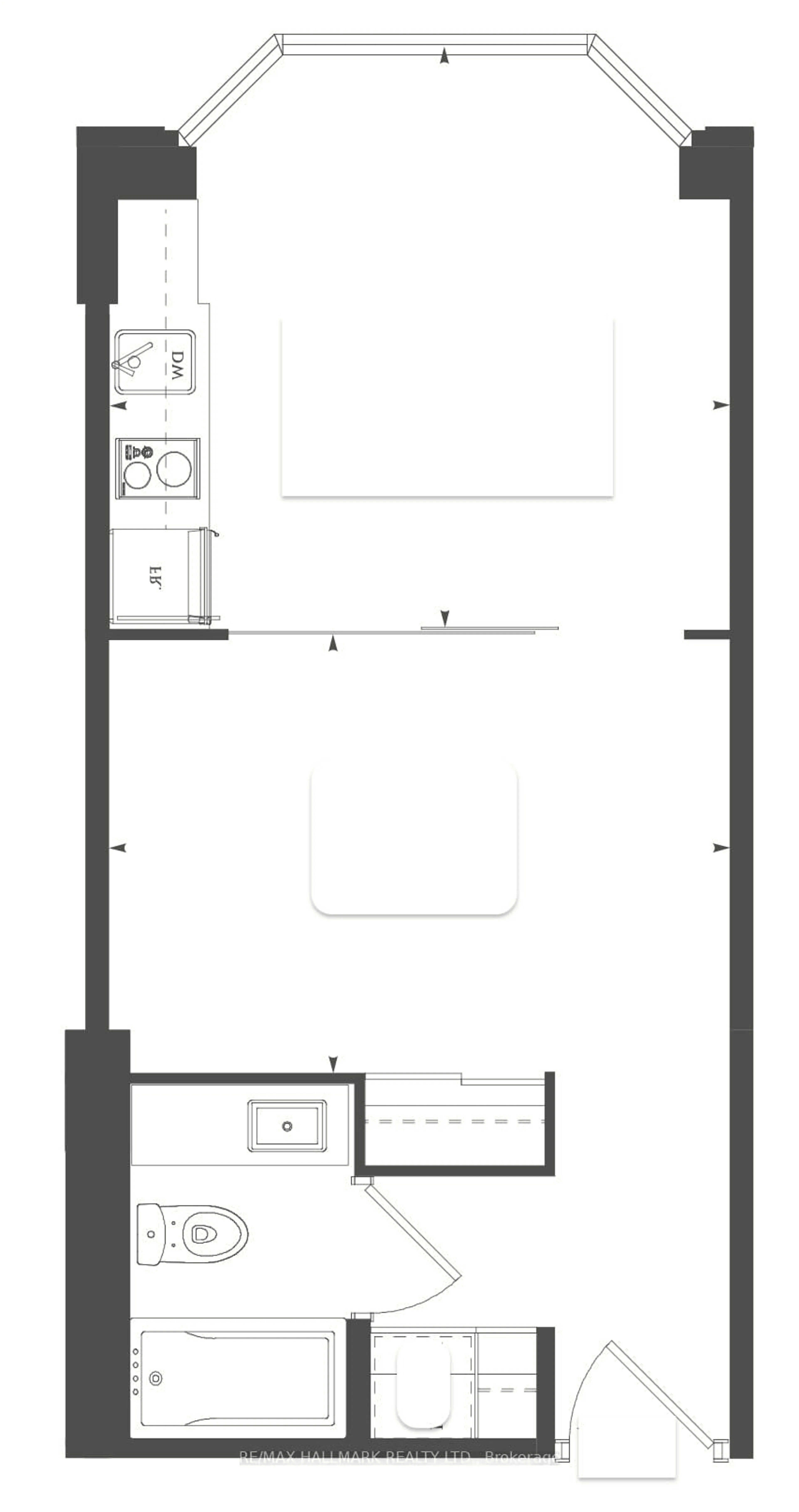 Floor plan for 155 Yorkville Ave #1412, Toronto Ontario M5R 0B4