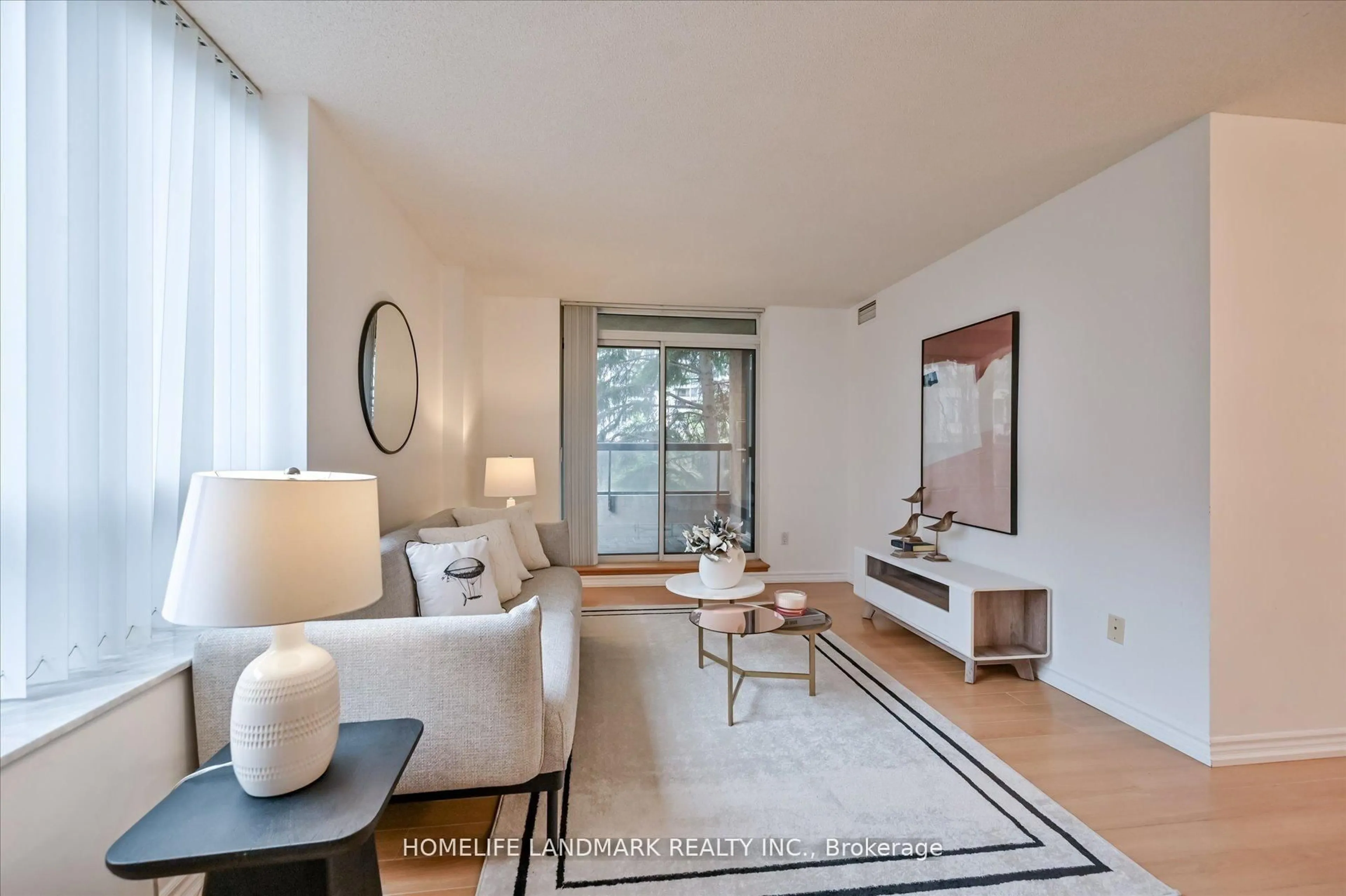 Living room with furniture, unknown for 18 Sommerset Way #206, Toronto Ontario M2N 6X5