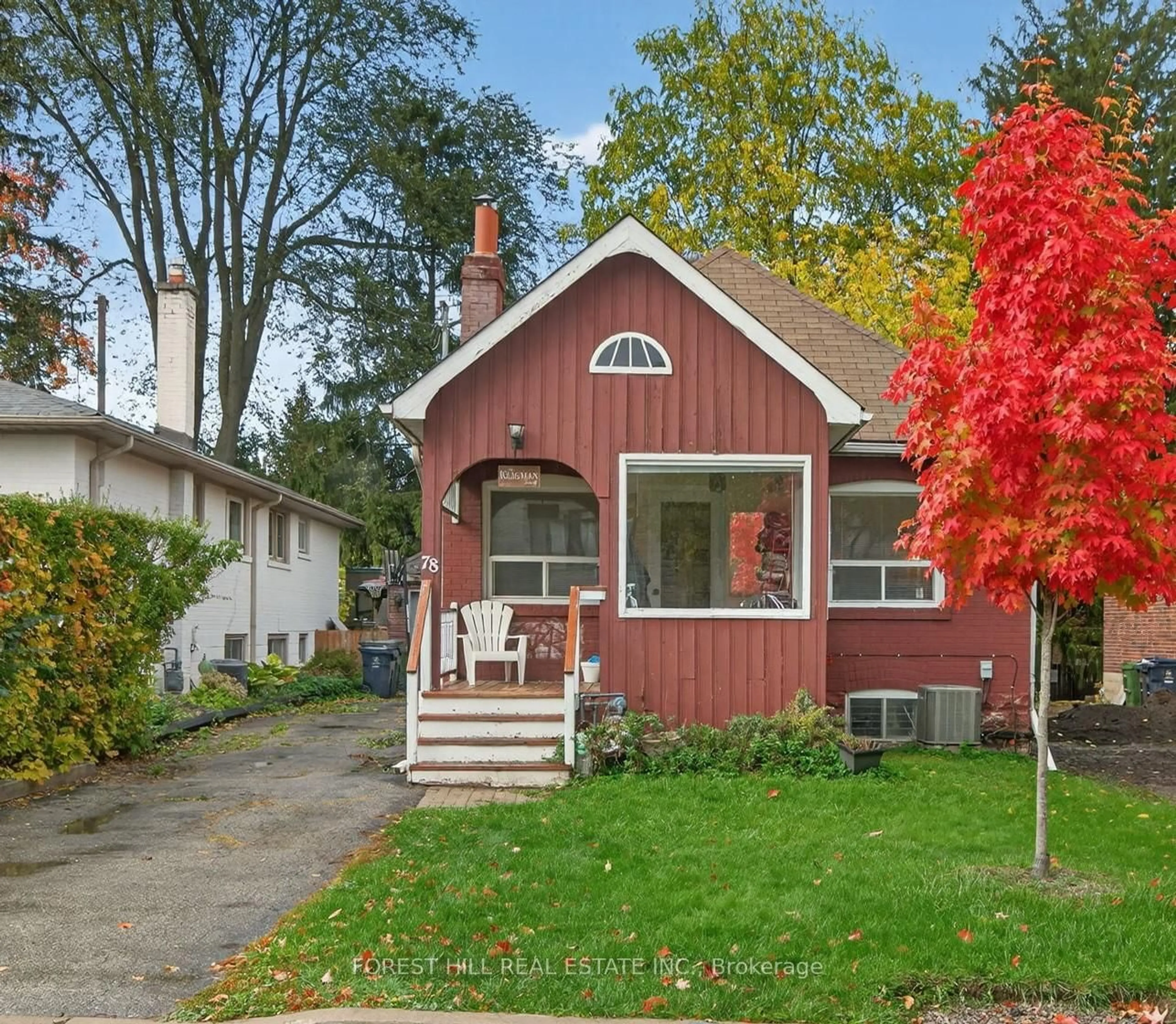 Home with vinyl exterior material, street for 78 Burndale Ave, Toronto Ontario M2N 1S7