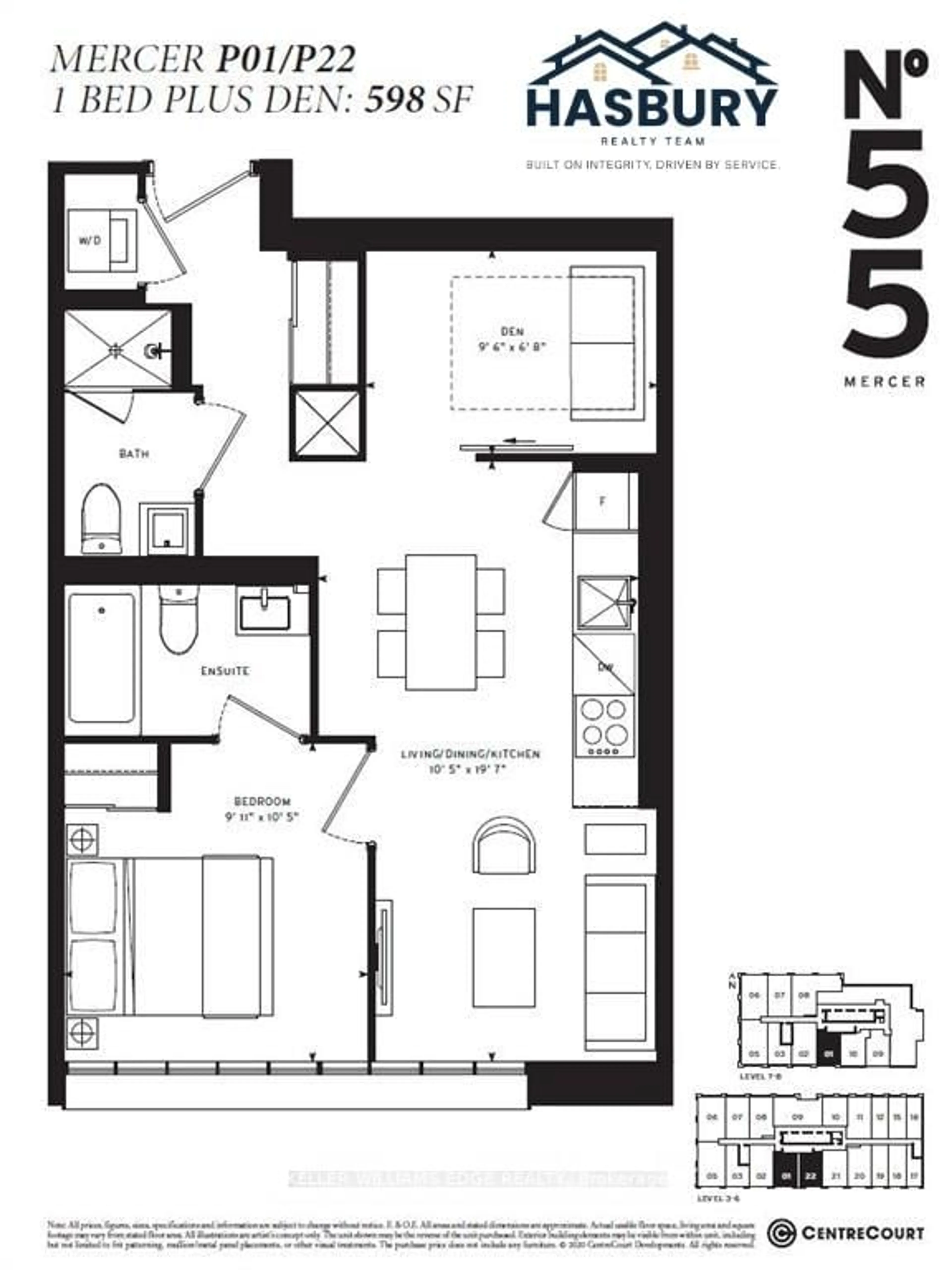 Floor plan for 55 Mercer St #601, Toronto Ontario M5V 3W2
