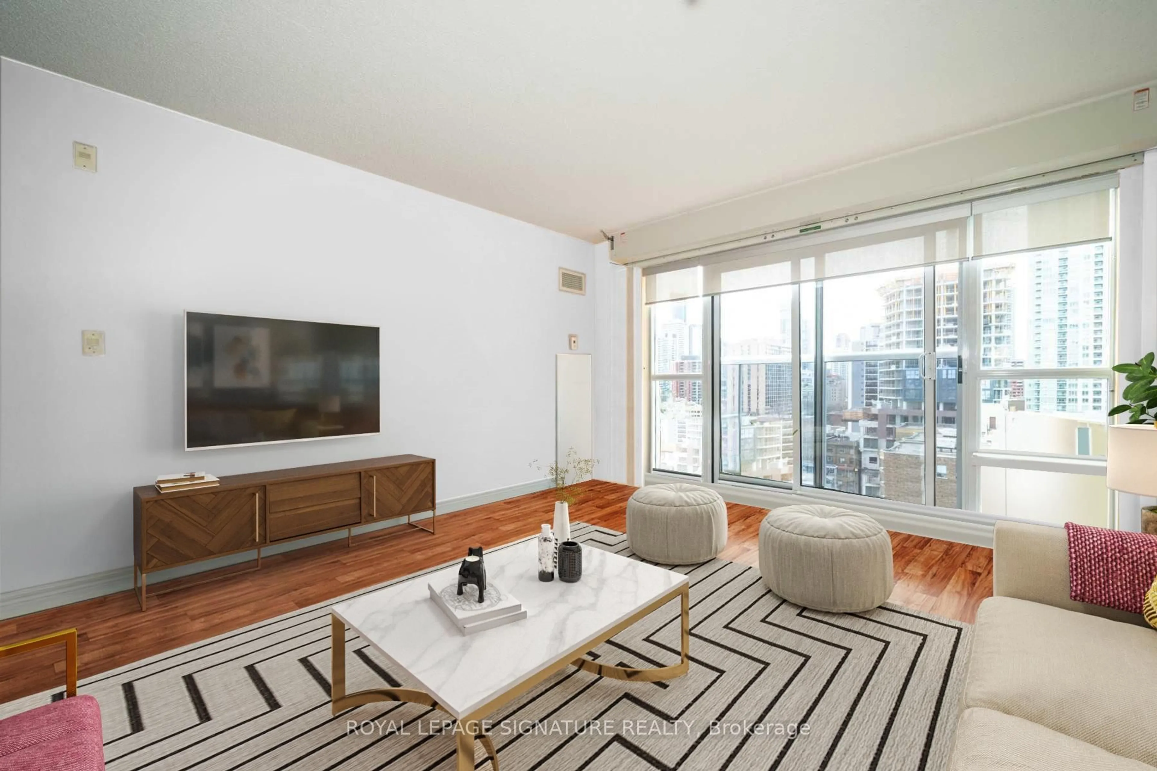 Living room with furniture, unknown for 225 Wellesley St #1004, Toronto Ontario M4X 1X8