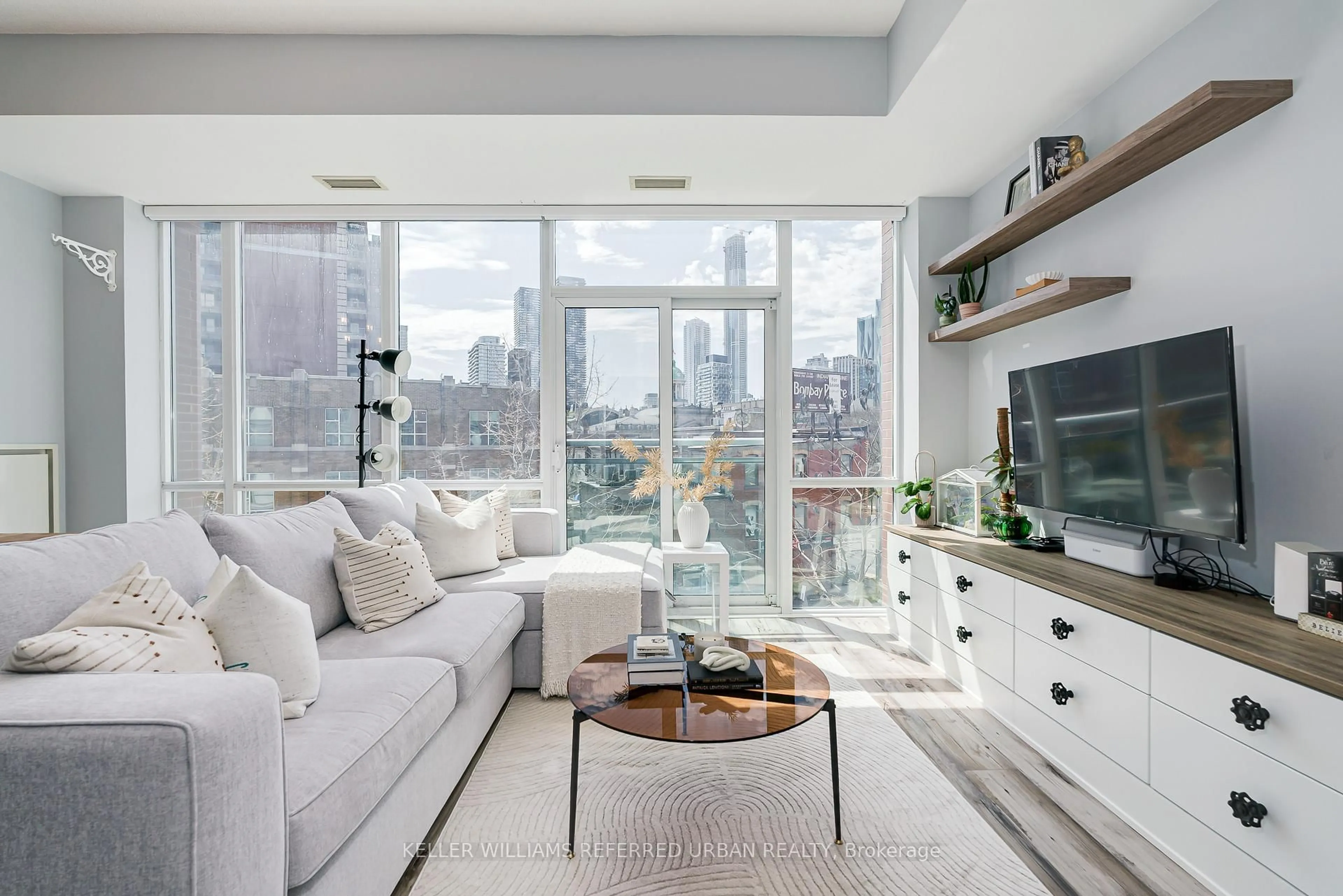 Living room with furniture, unknown for 112 George St #S325, Toronto Ontario M5A 2M5