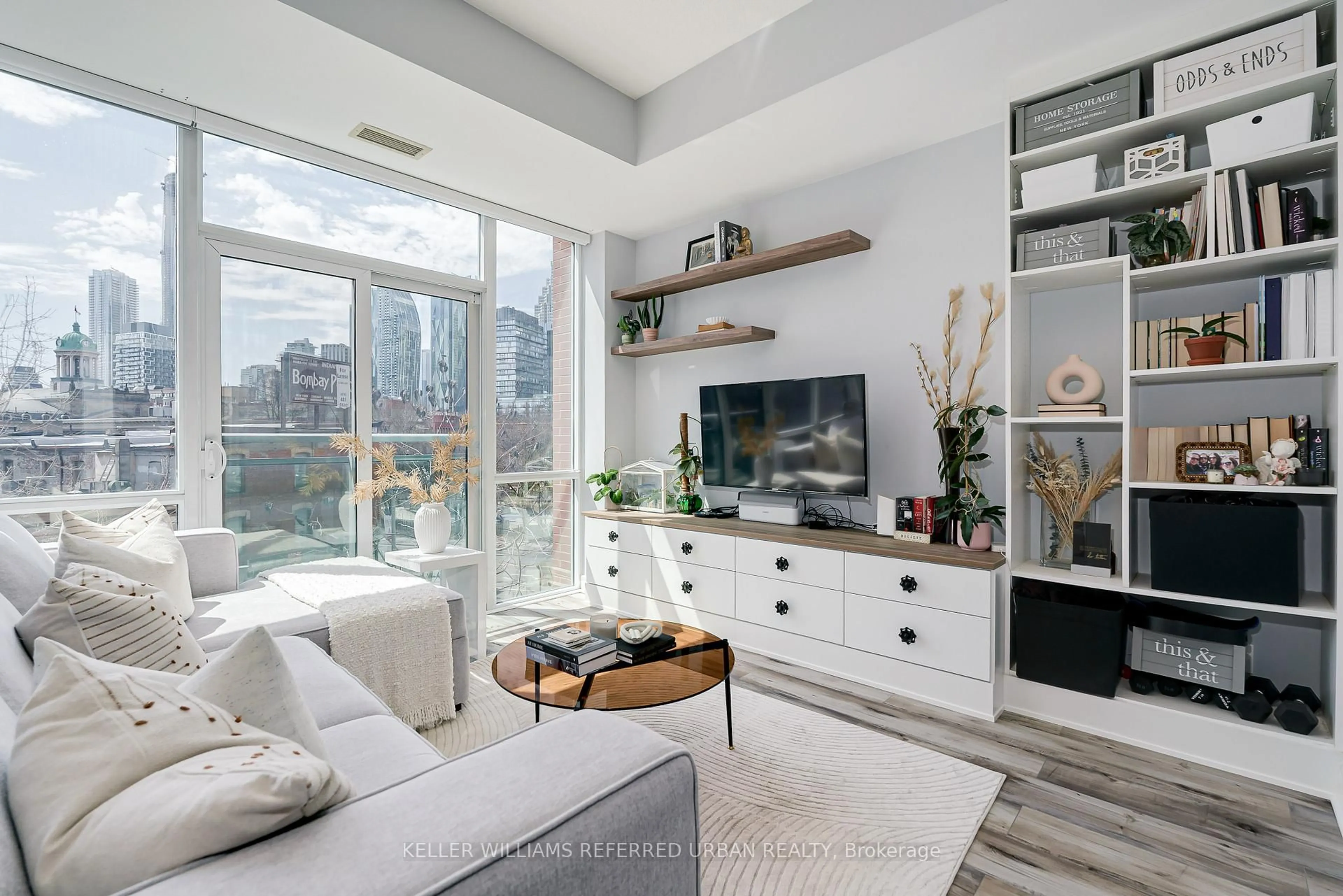 Living room with furniture, unknown for 112 George St #S325, Toronto Ontario M5A 2M5