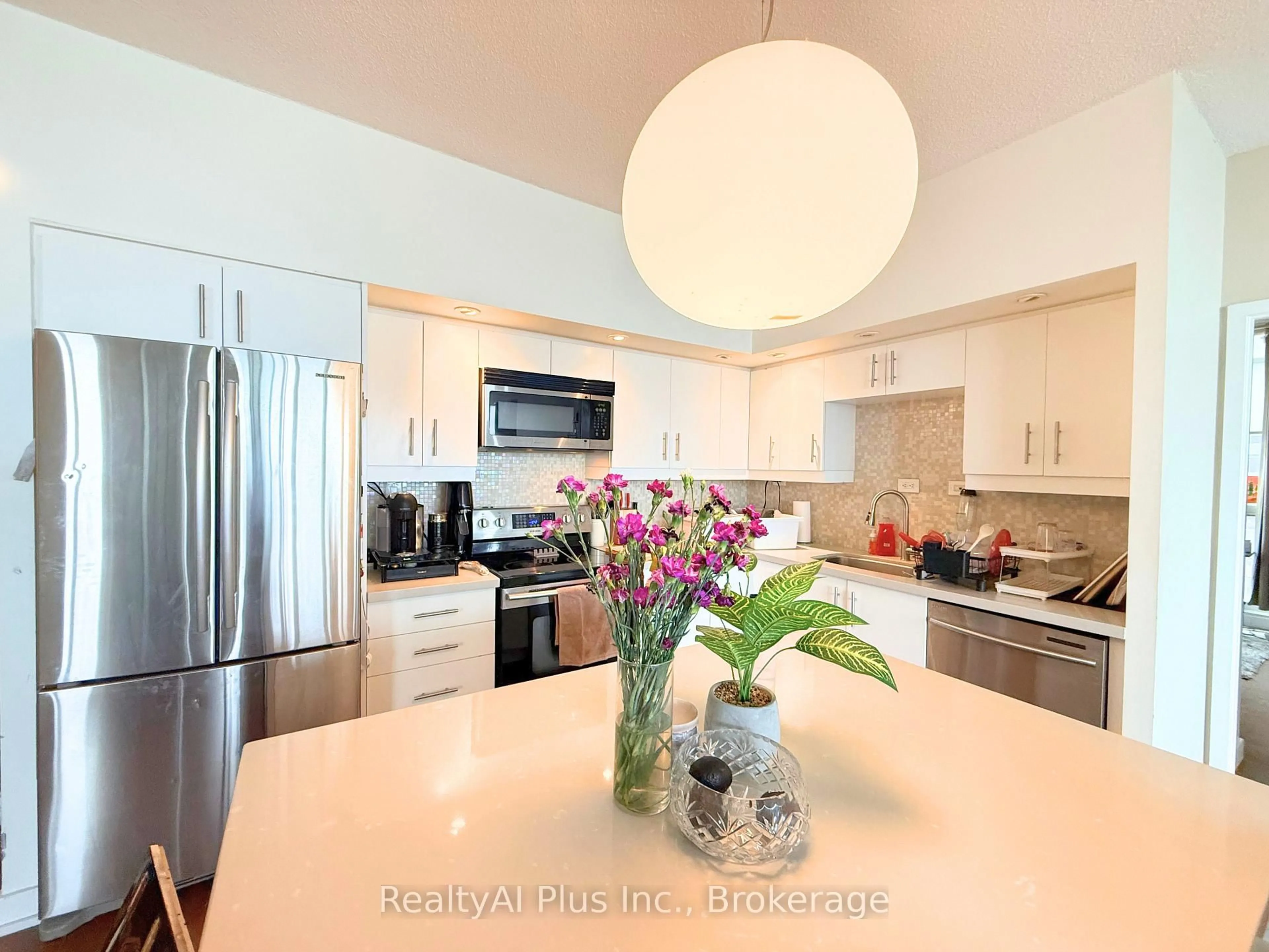 Open concept kitchen, unknown for 25 Capreol Crt #3311, Toronto Ontario M5V 3Z7