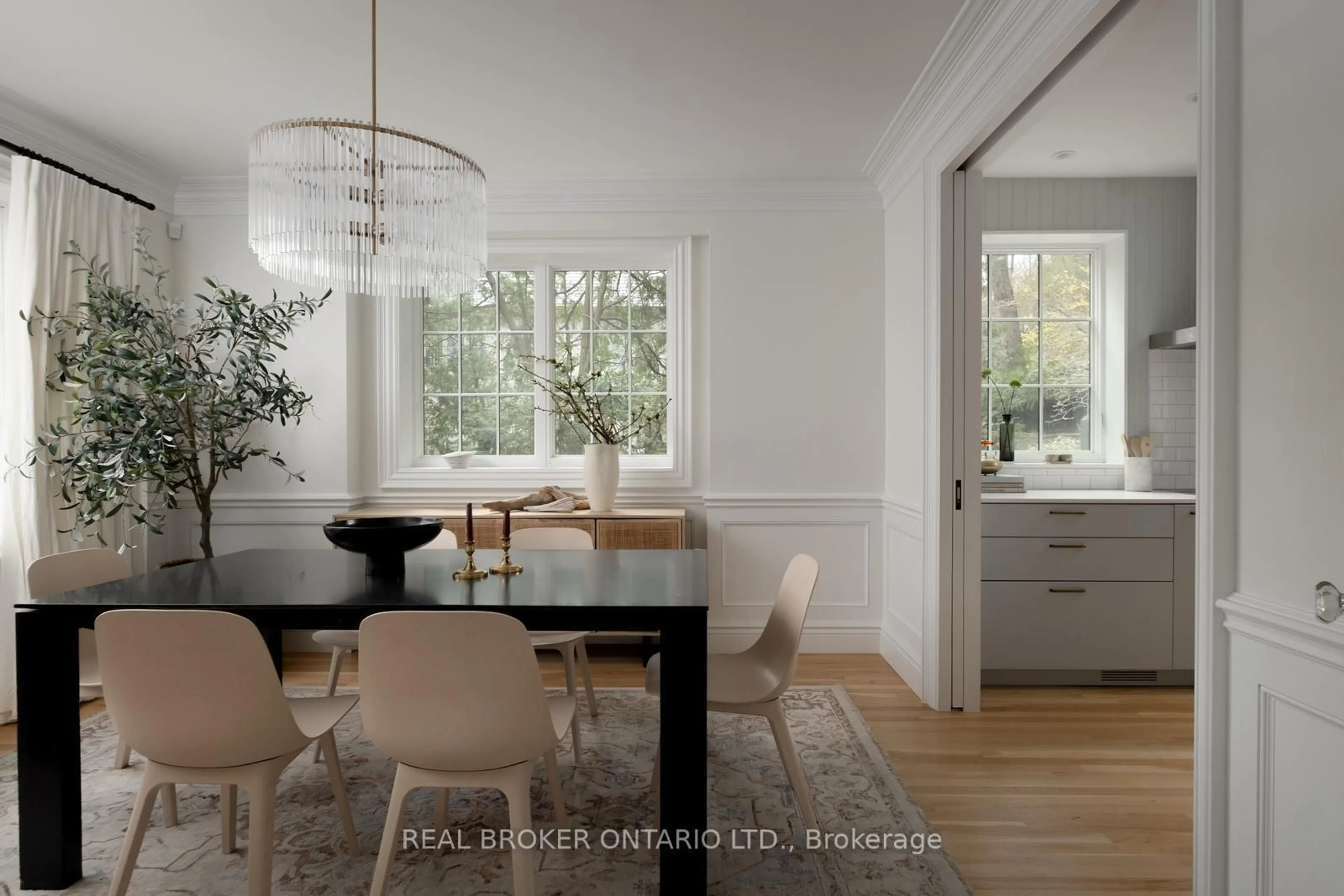 Dining room, wood/laminate floor for 50 Poplar Plains Cres, Toronto Ontario M4V 1E8