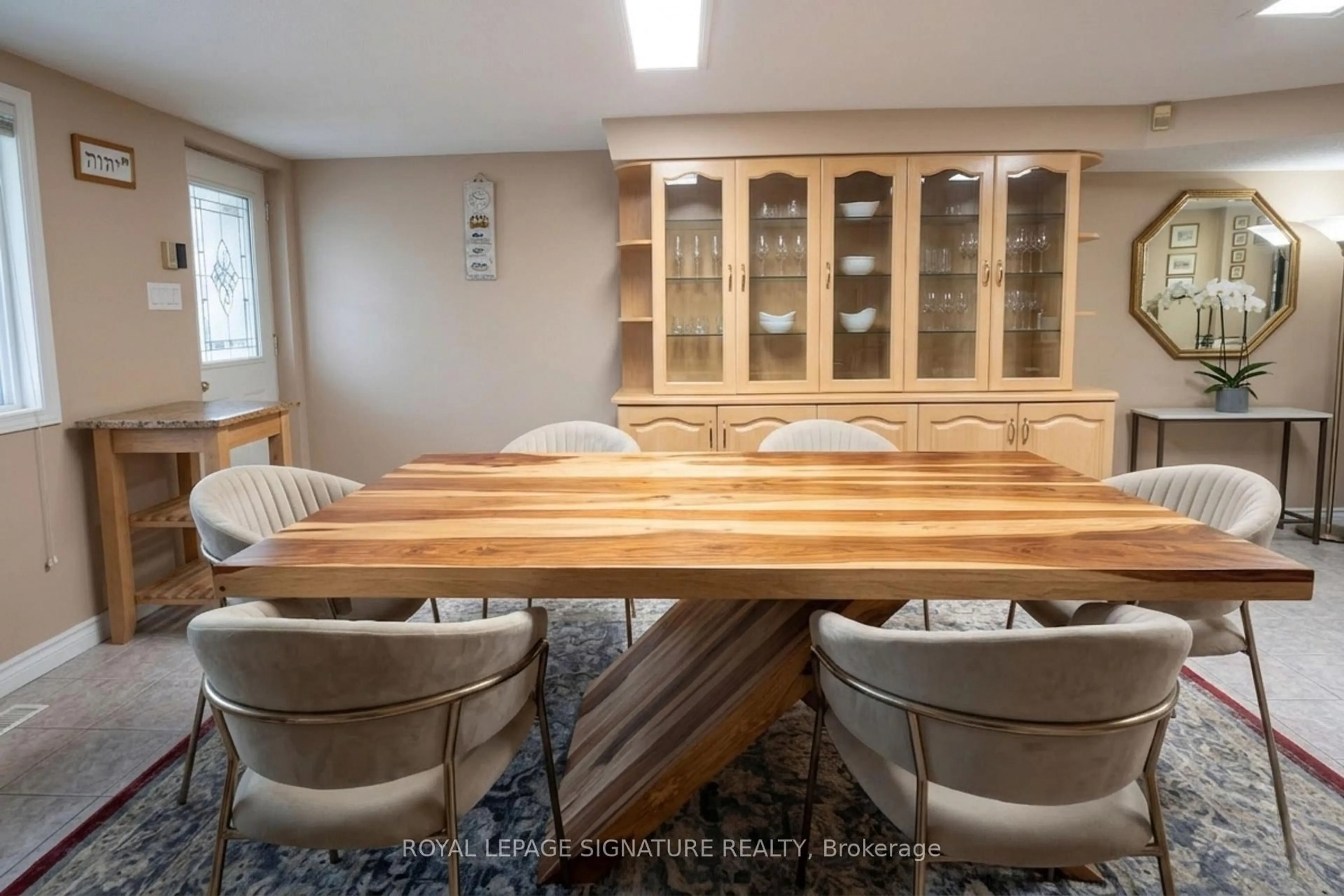 Dining room, wood/laminate floor for 537 Westmount Ave, Toronto Ontario M6E 3N6